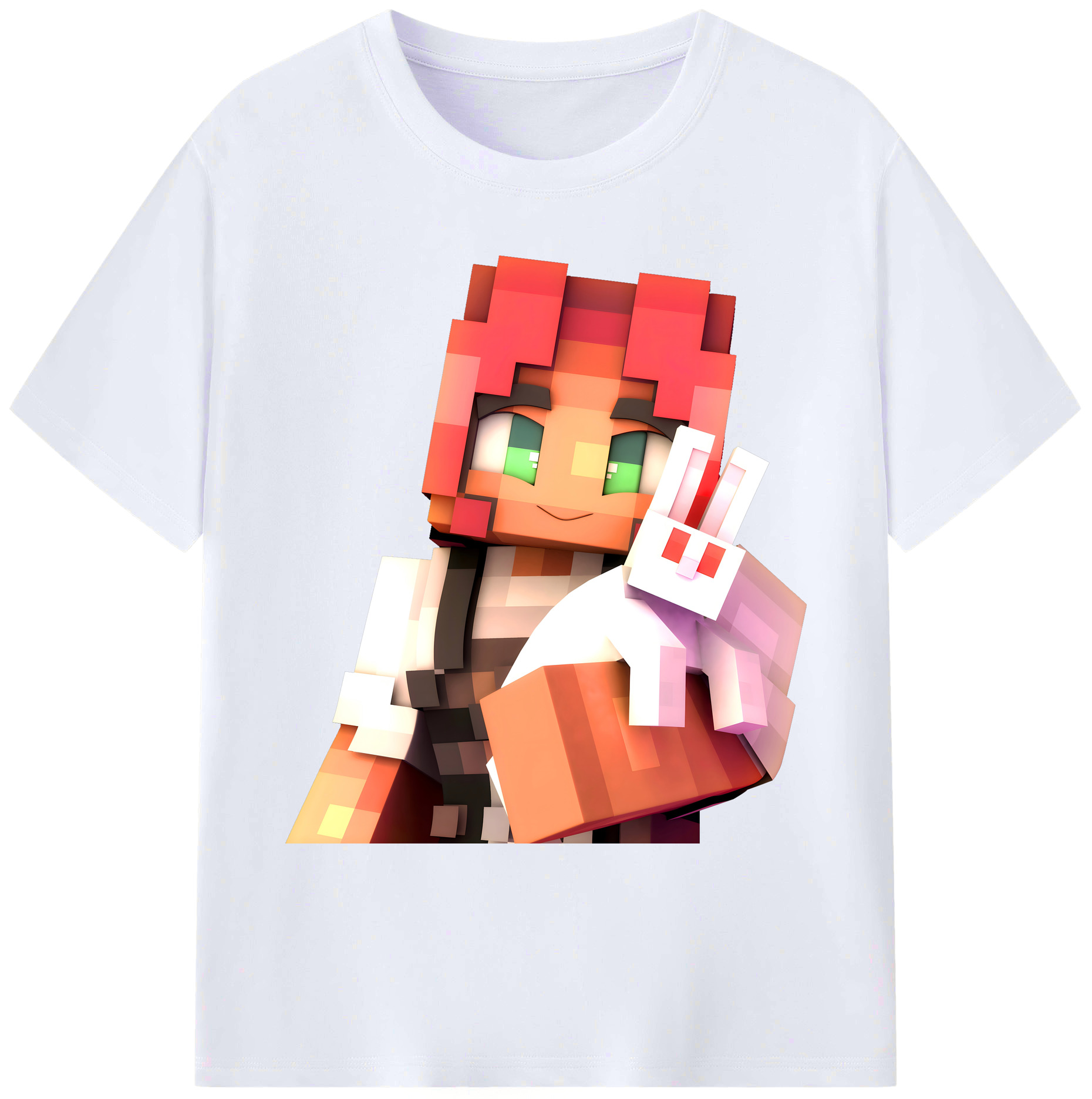 （画像用） マインクラフト ブロックの世界 Minecraft MC Block world 綿100％ メンズ半袖Tシャツ｜肌触りやわらか＆通気性