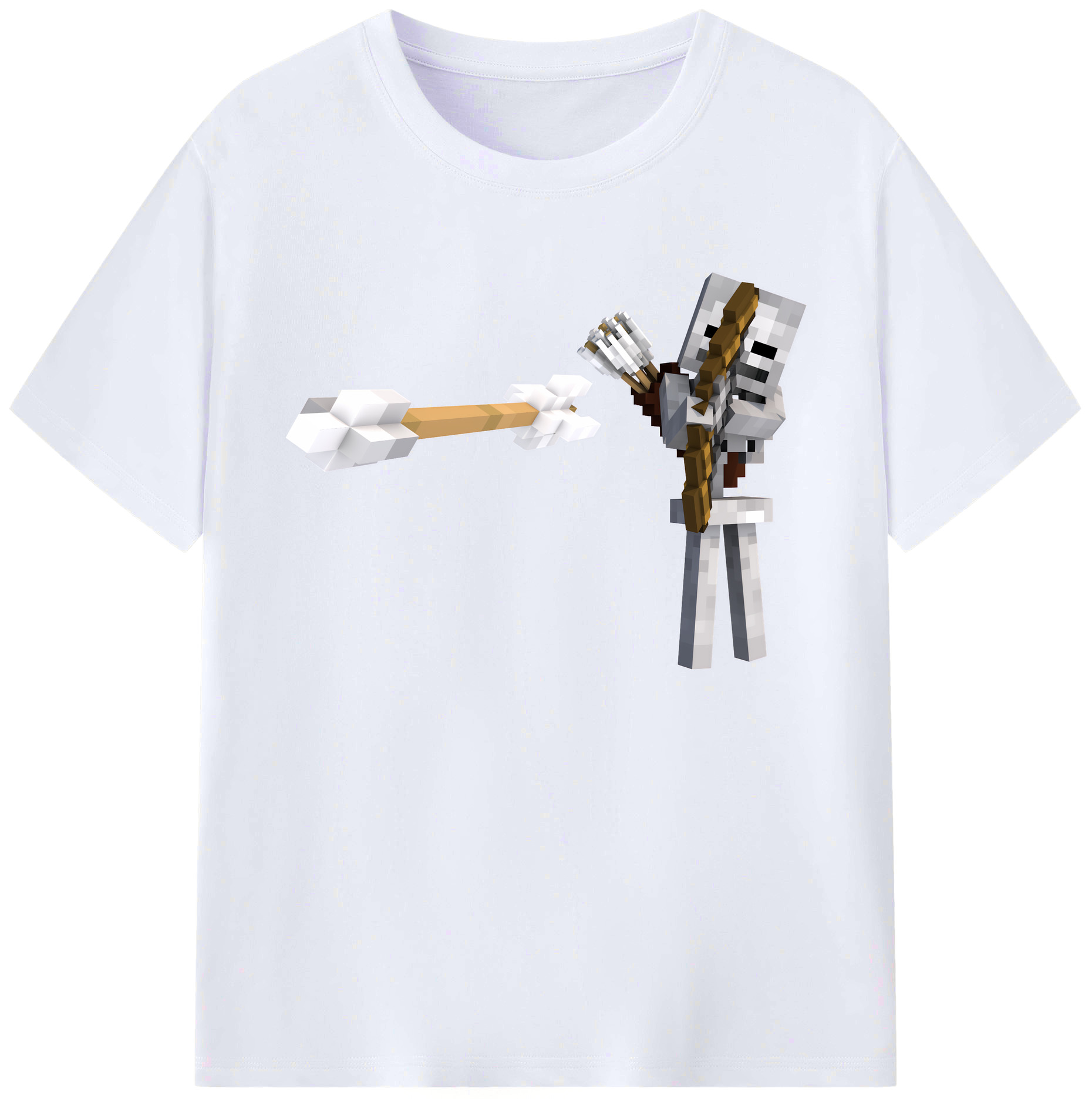 （画像用） マインクラフト ブロックの世界 Minecraft MC Block world 綿100％ メンズ半袖Tシャツ｜肌触りやわらか＆通気性