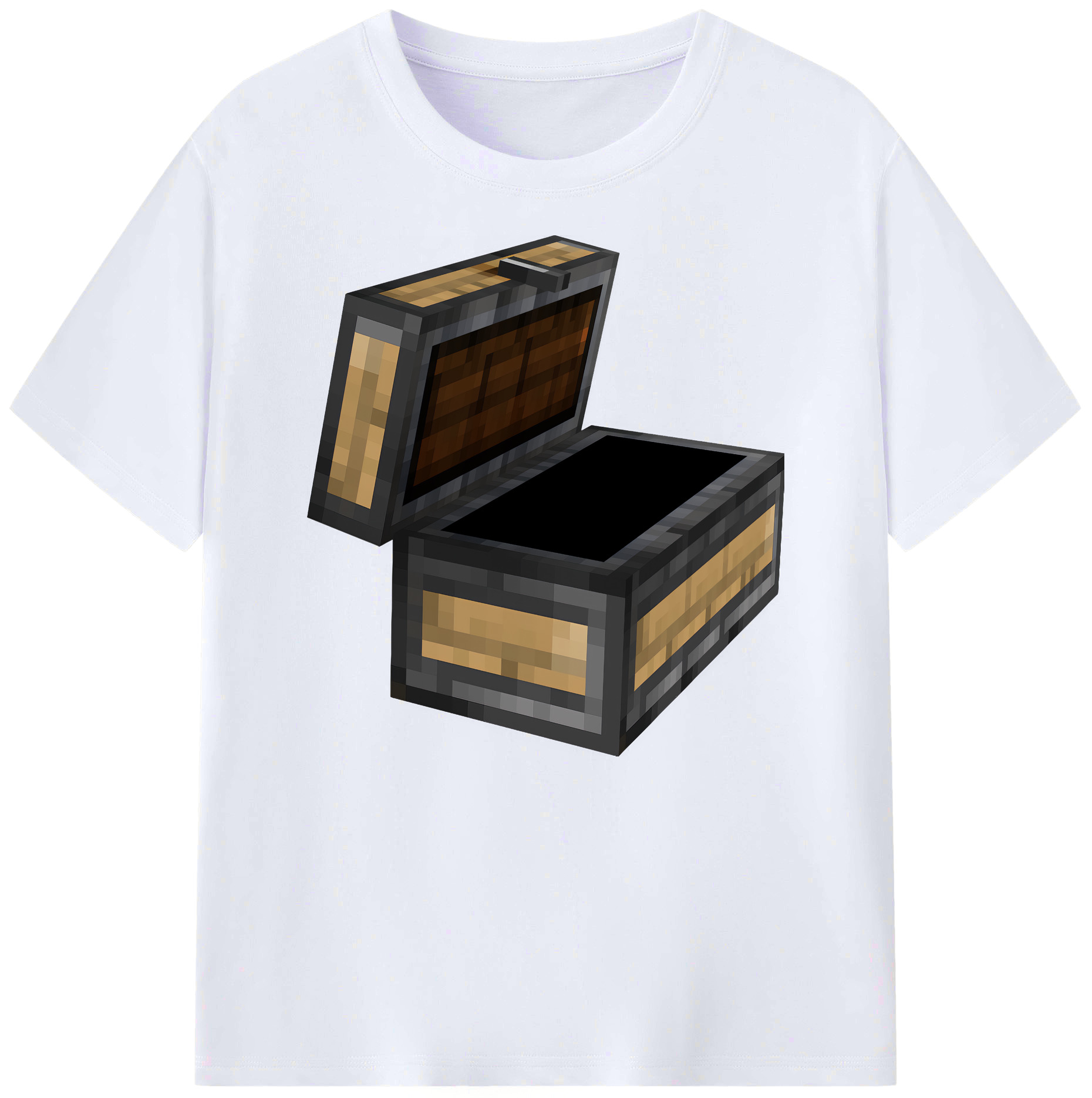 （画像用） マインクラフト ブロックの世界 Minecraft MC Block world 綿100％ メンズ半袖Tシャツ｜肌触りやわらか＆通気性