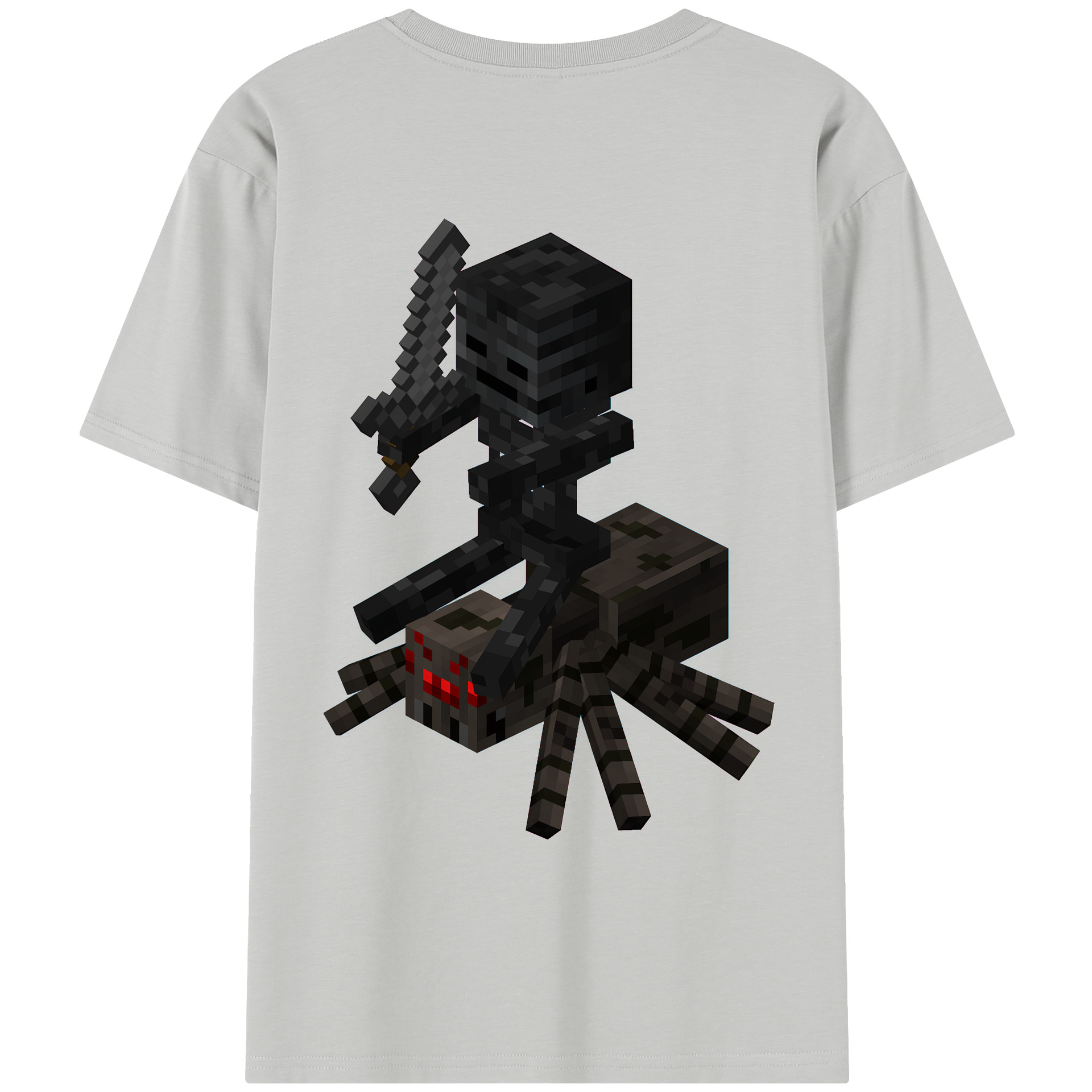 （画像用） マインクラフト ブロックの世界 Minecraft MC Block world レディース半袖Tシャツ(バックプリント)
