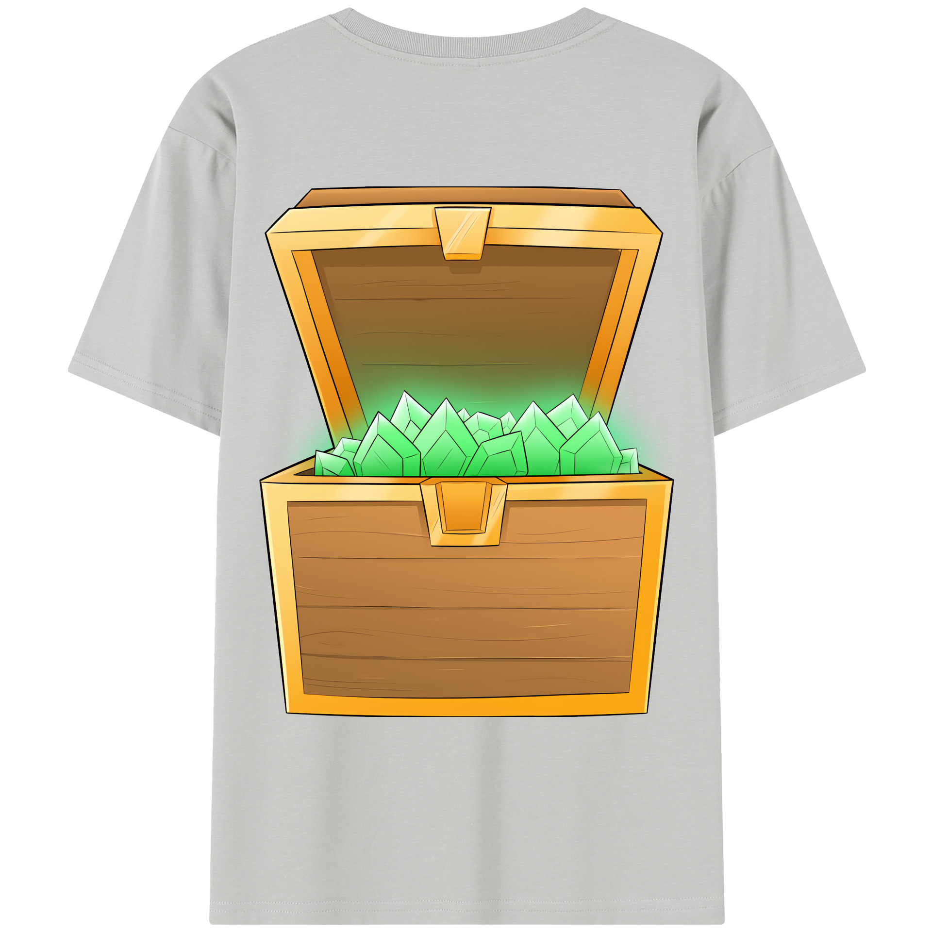 （画像用） マインクラフト ブロックの世界 Minecraft MC Block world レディース半袖Tシャツ(バックプリント)