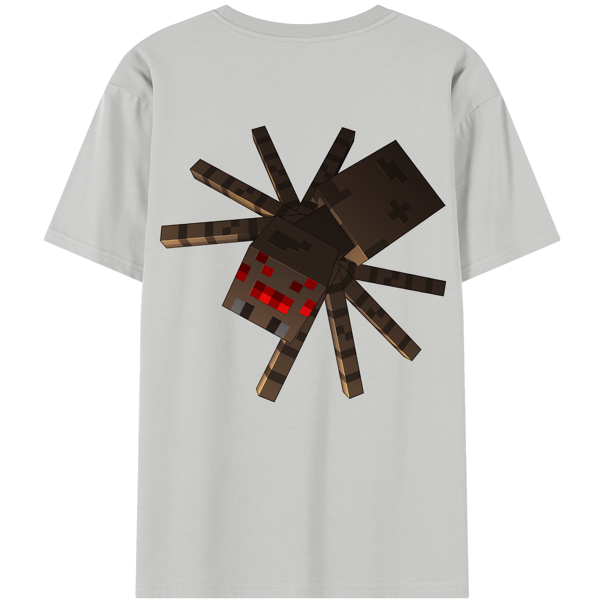 （画像用） マインクラフト ブロックの世界 Minecraft MC Block world レディース半袖Tシャツ(バックプリント)