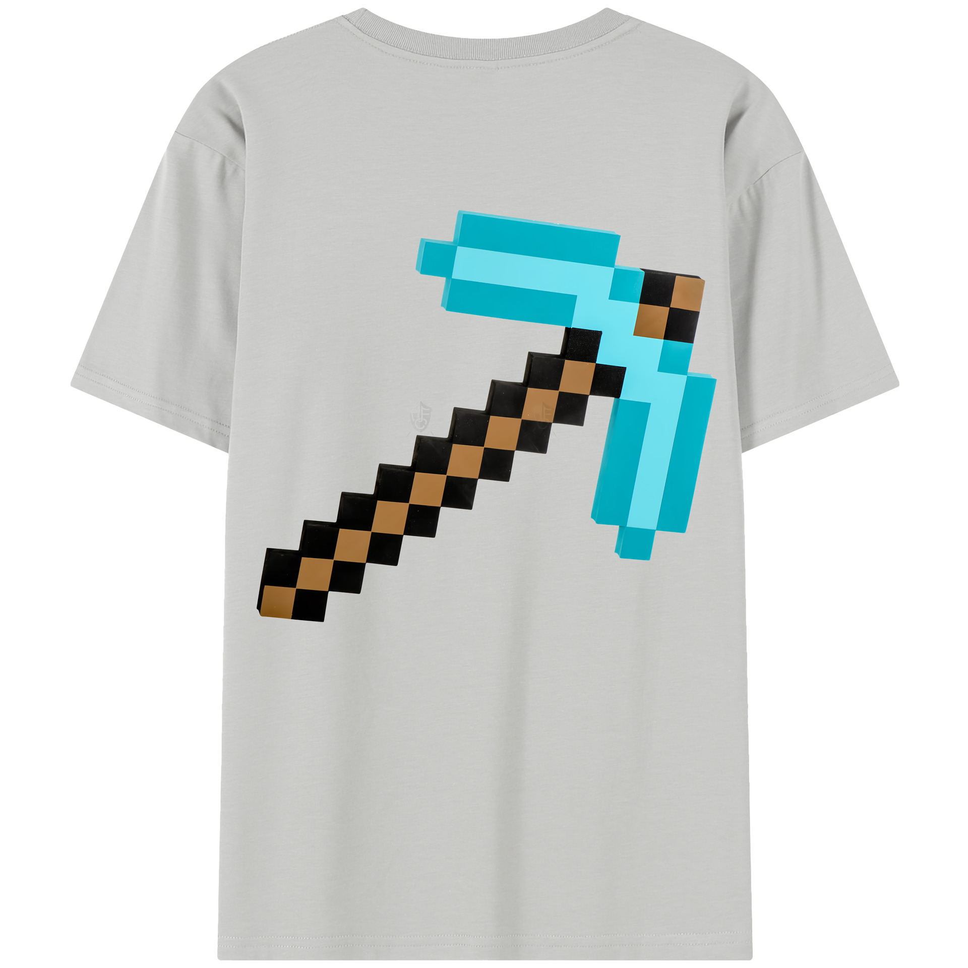 （画像用） マインクラフト ブロックの世界 Minecraft MC Block world レディース半袖Tシャツ(バックプリント)
