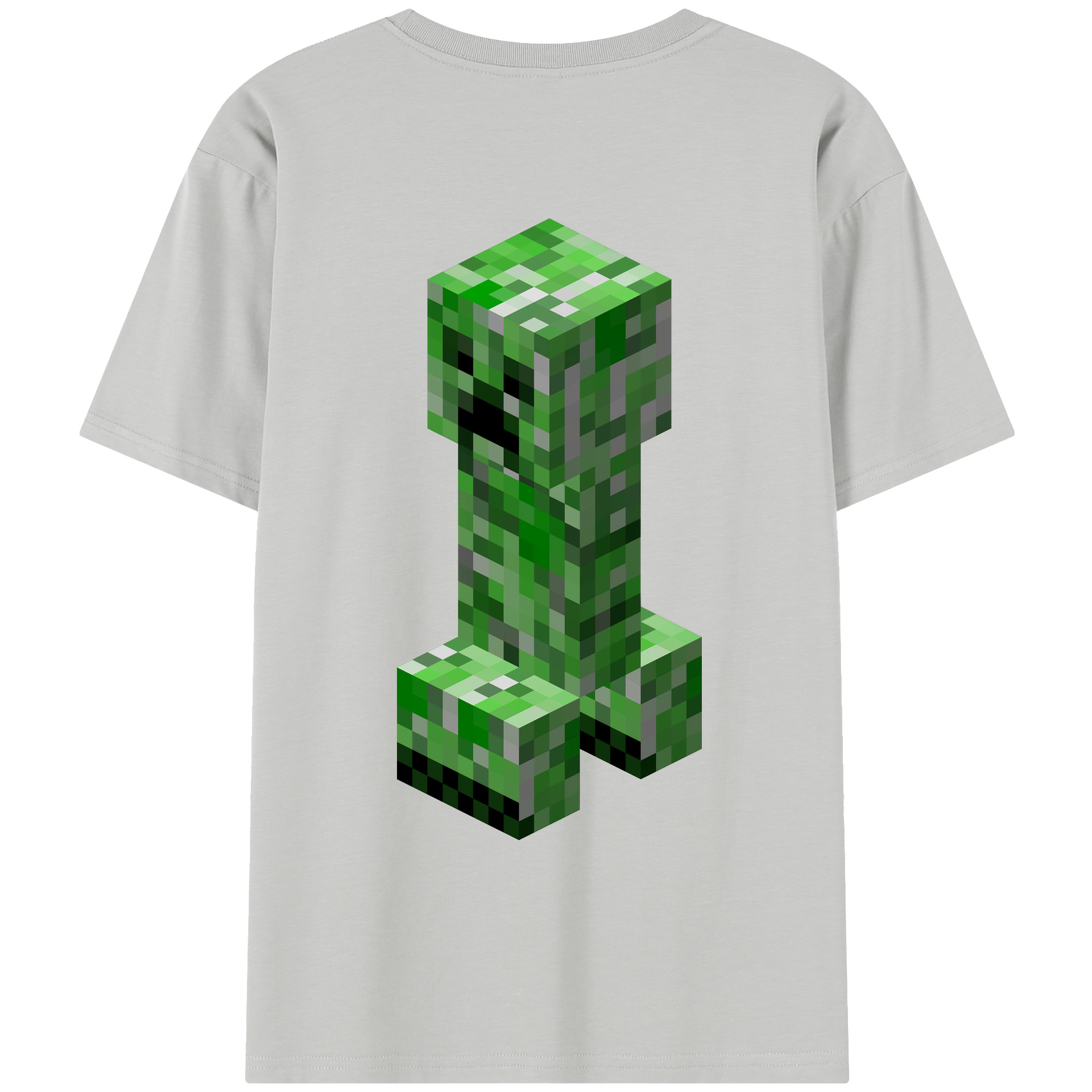 （画像用） マインクラフト ブロックの世界 Minecraft MC Block world レディース半袖Tシャツ(バックプリント)