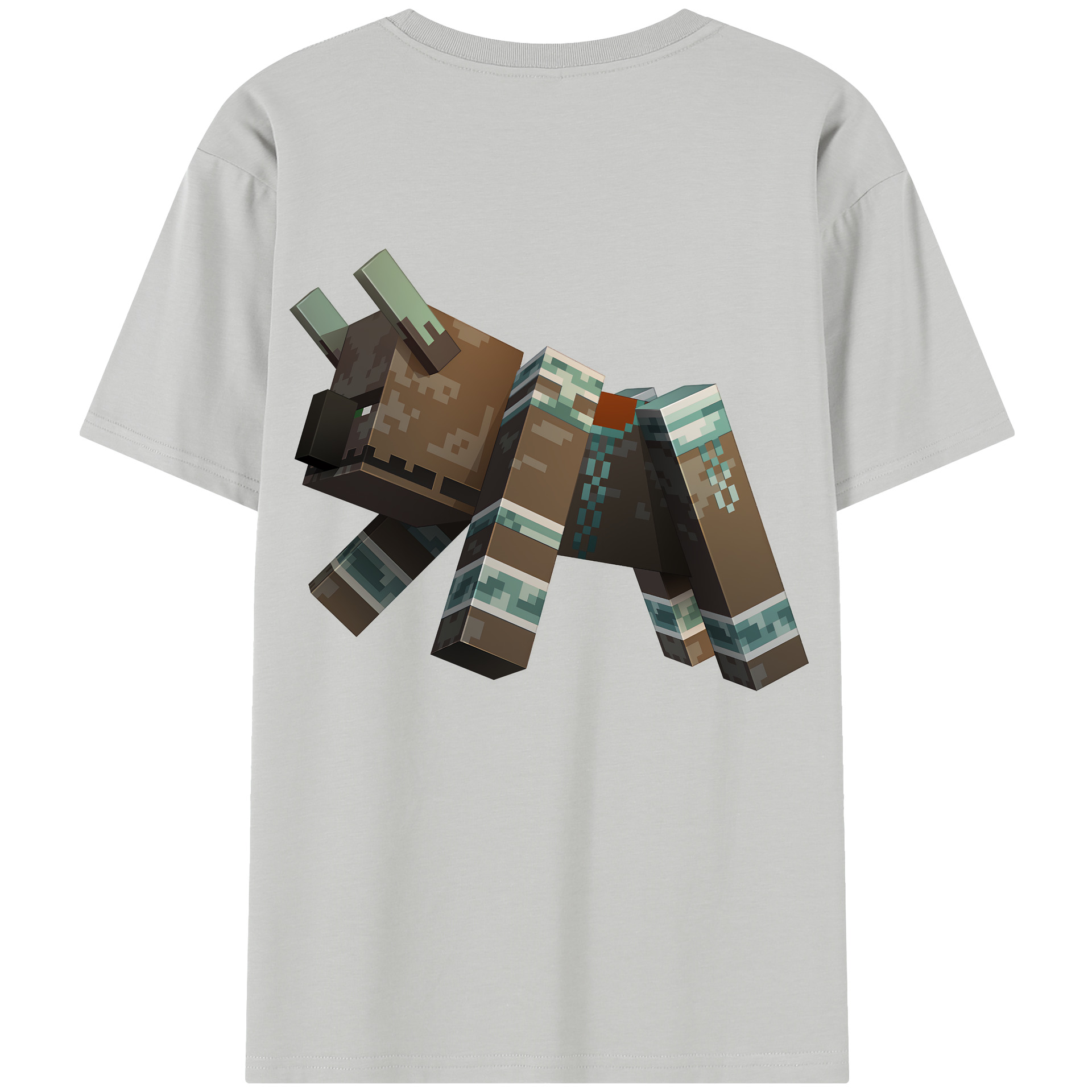 （画像用） マインクラフト ブロックの世界 Minecraft MC Block world レディース半袖Tシャツ(バックプリント)