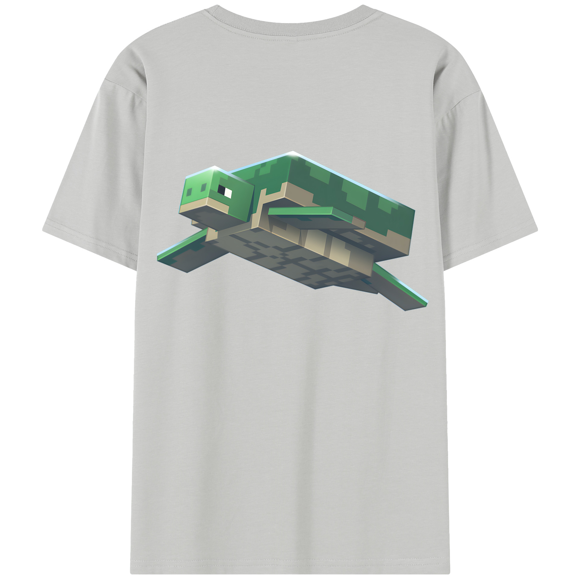 （画像用） マインクラフト ブロックの世界 Minecraft MC Block world レディース半袖Tシャツ(バックプリント)