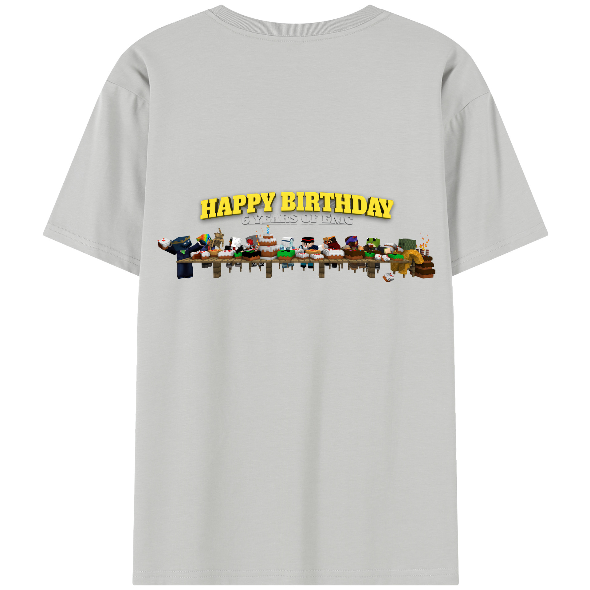 （画像用） マインクラフト ブロックの世界 Minecraft MC Block world レディース半袖Tシャツ(バックプリント)