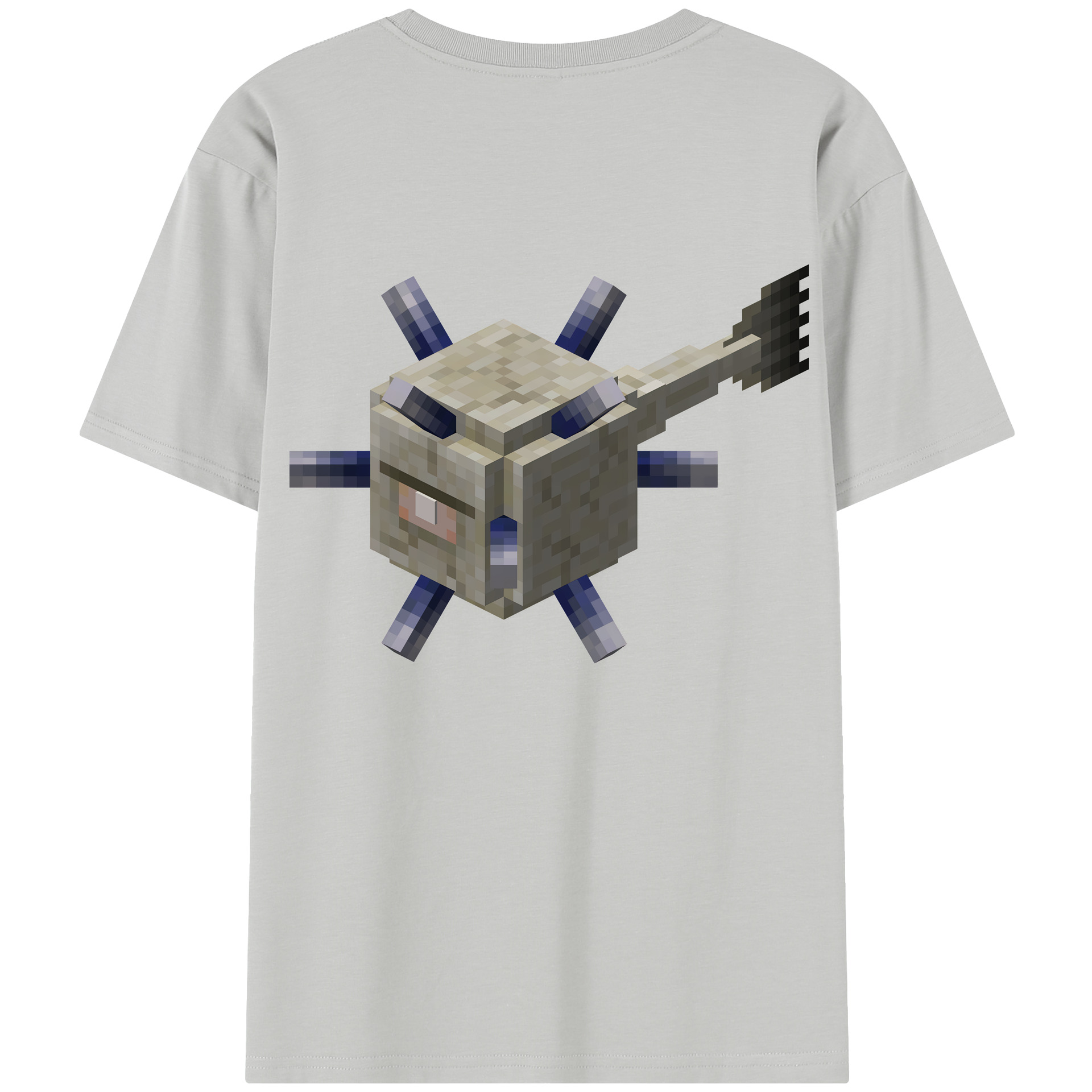 （画像用） マインクラフト ブロックの世界 Minecraft MC Block world レディース半袖Tシャツ(バックプリント)