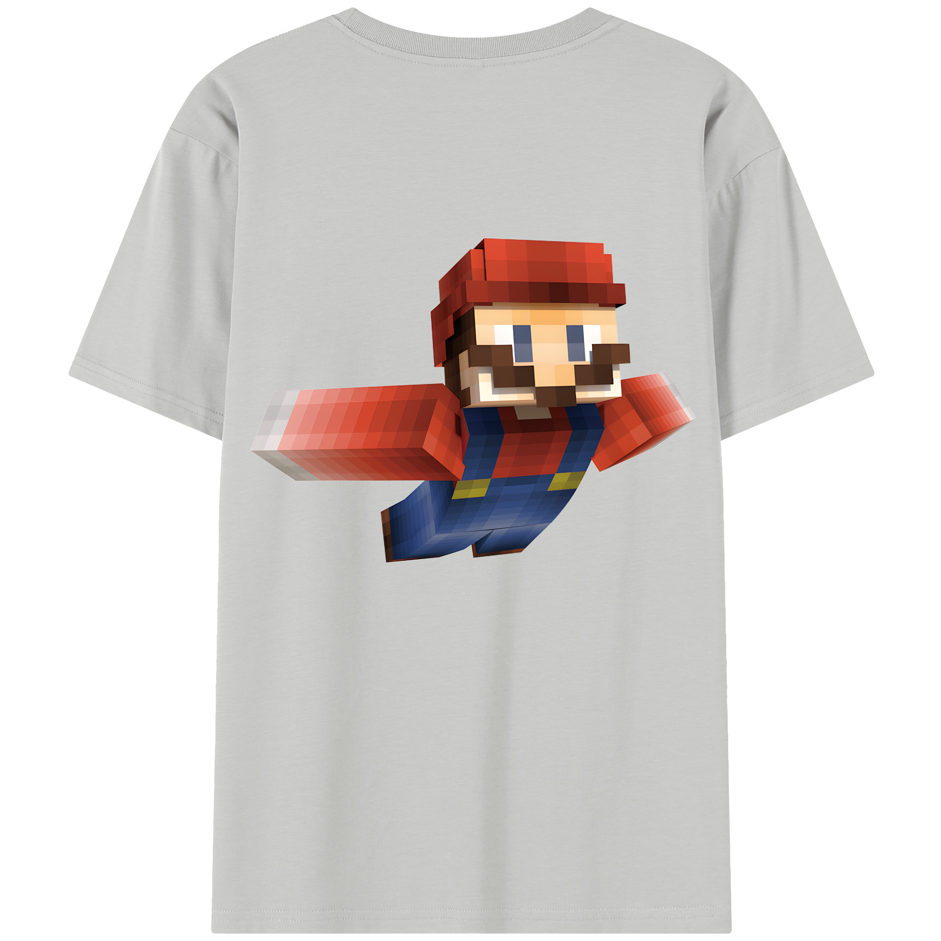 （画像用） マインクラフト ブロックの世界 Minecraft MC Block world レディース半袖Tシャツ(バックプリント)