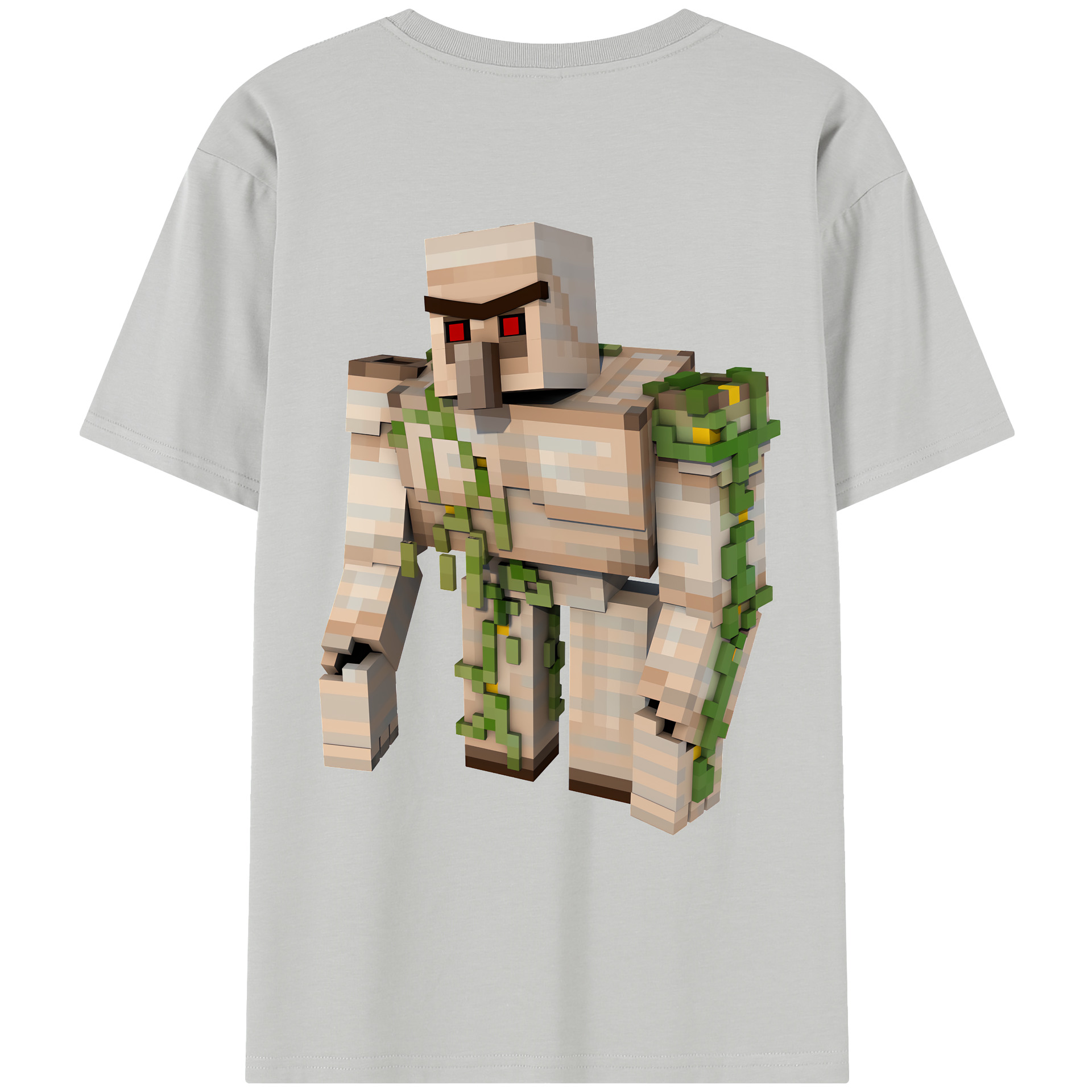 （画像用） マインクラフト ブロックの世界 Minecraft MC Block world レディース半袖Tシャツ(バックプリント)