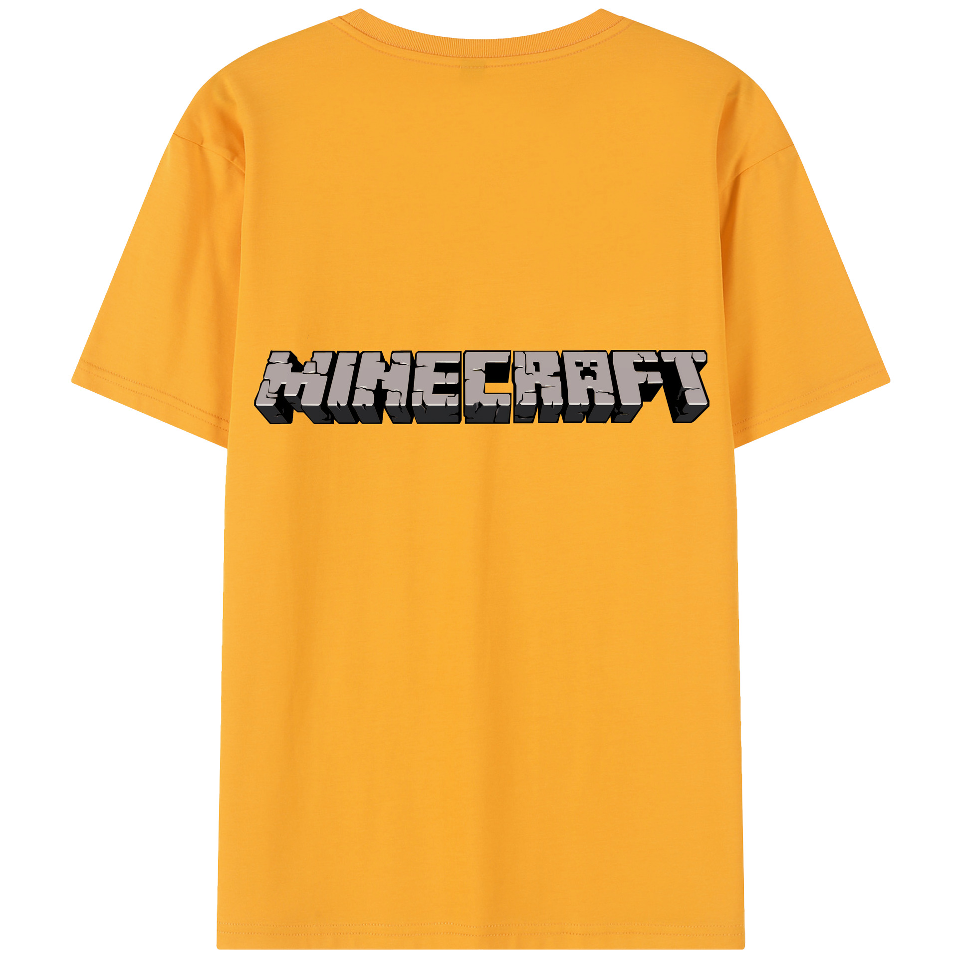 （画像用） マインクラフト ブロックの世界 Minecraft MC Block world レディース半袖Tシャツ(バックプリント)