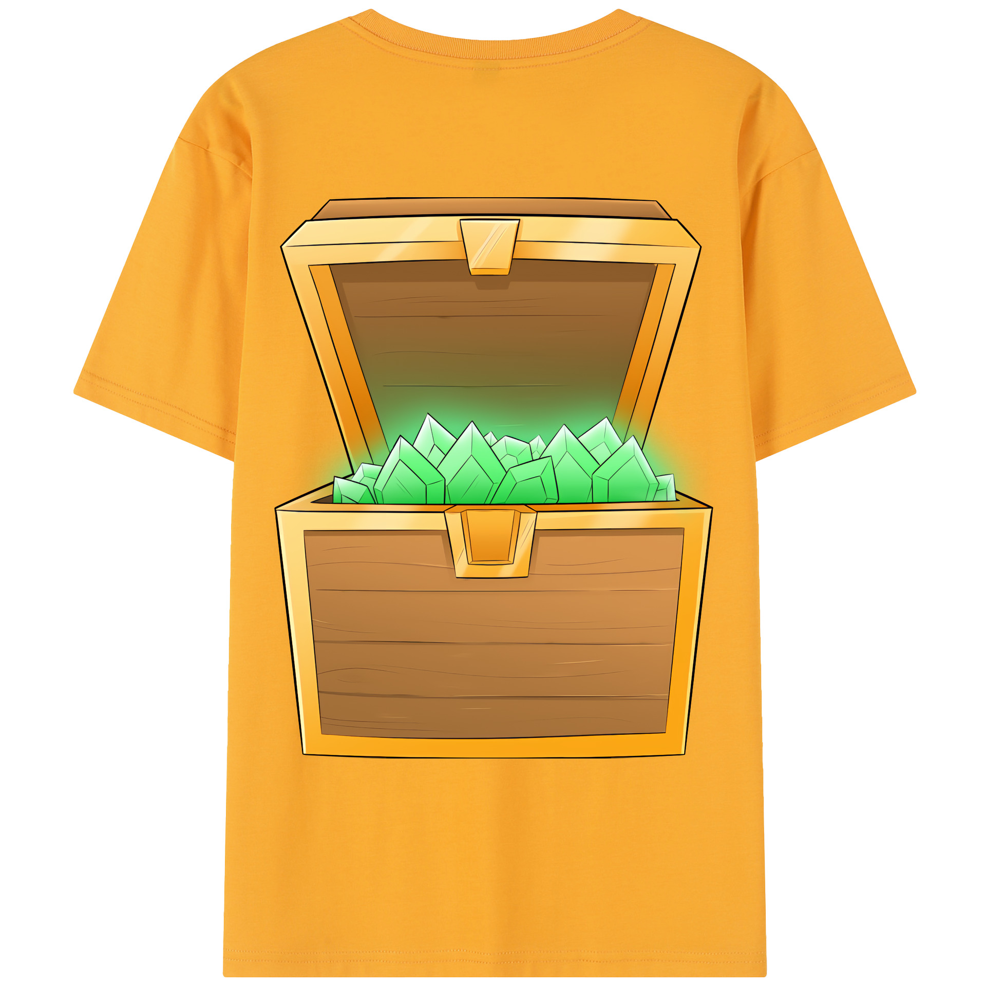 （画像用） マインクラフト ブロックの世界 Minecraft MC Block world レディース半袖Tシャツ(バックプリント)