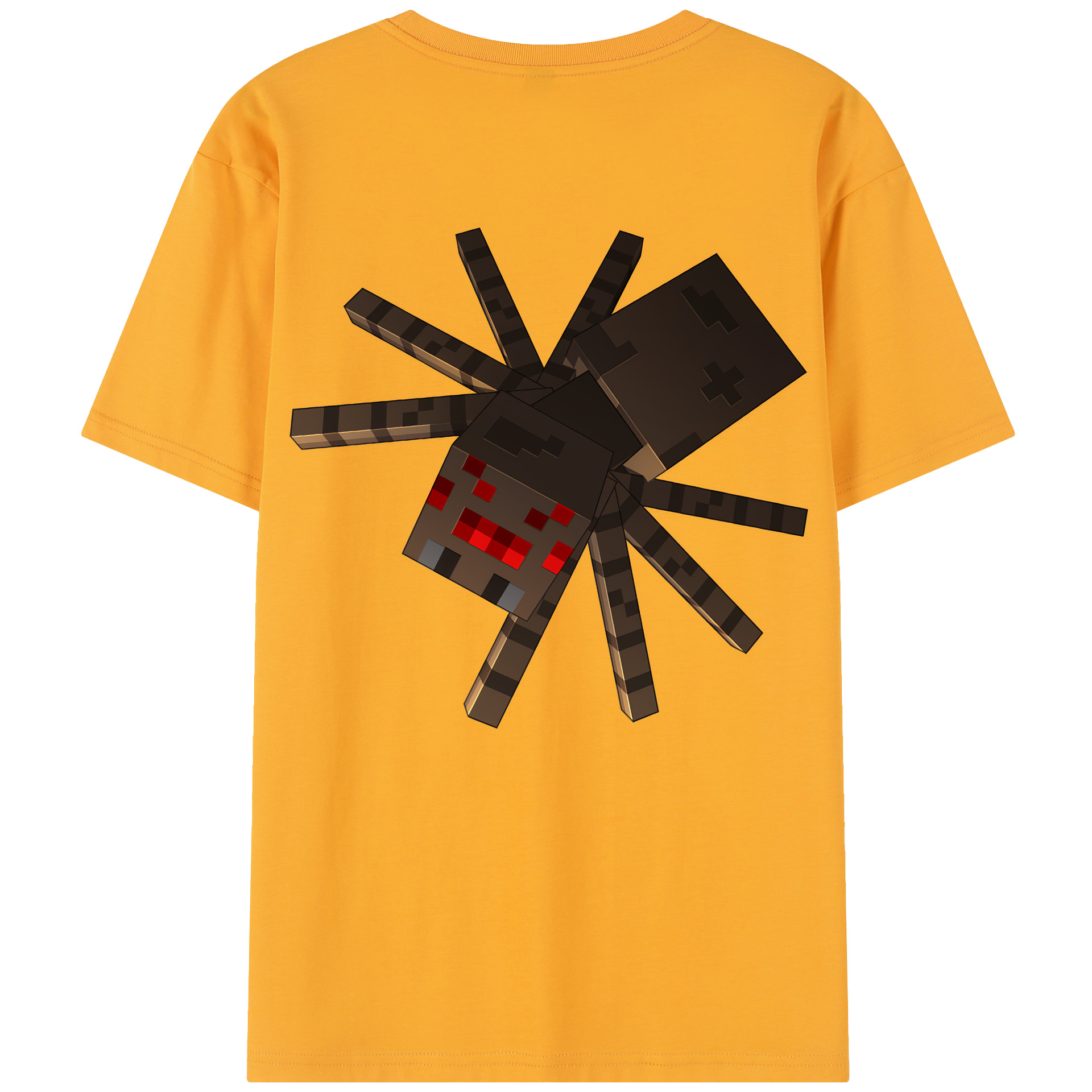 （画像用） マインクラフト ブロックの世界 Minecraft MC Block world レディース半袖Tシャツ(バックプリント)