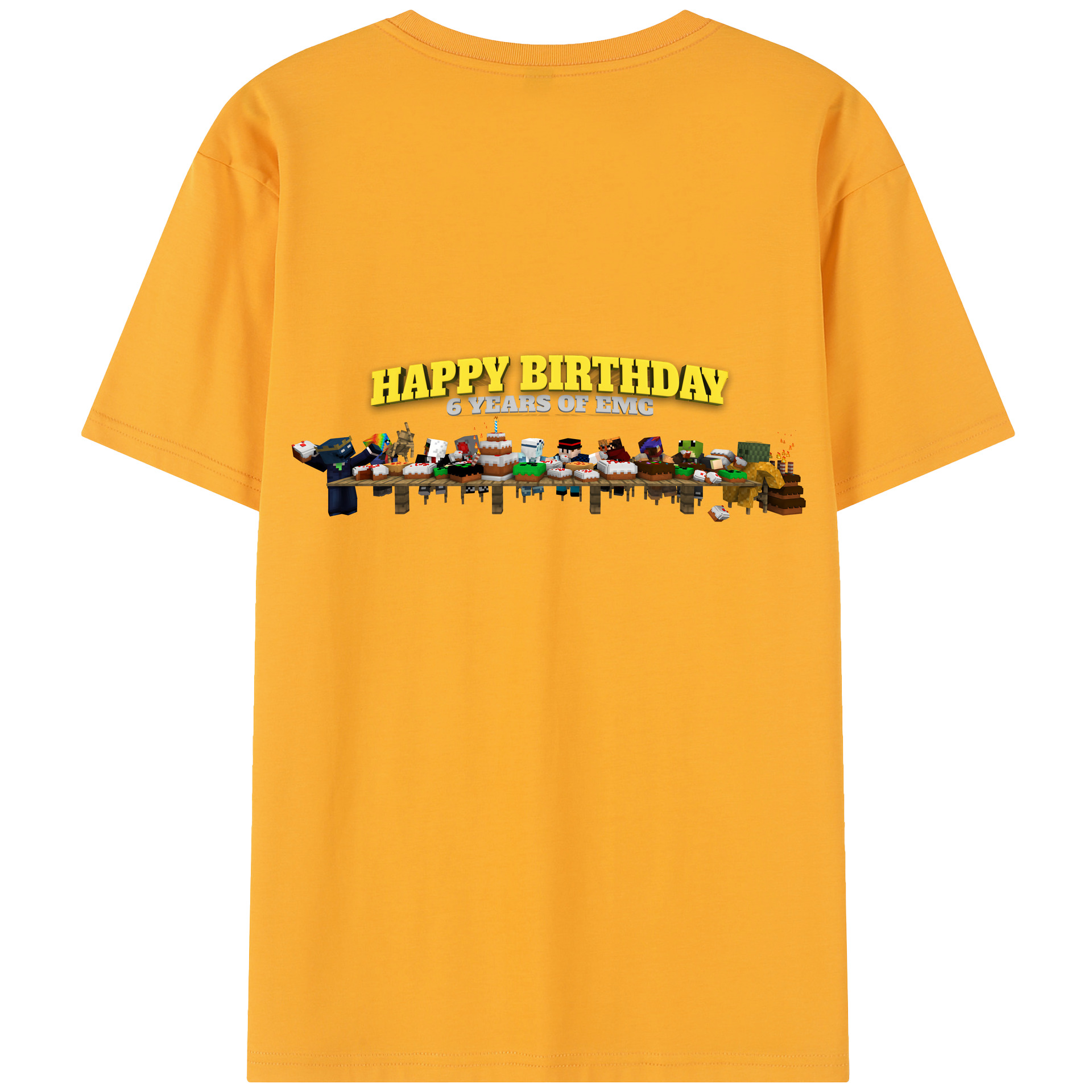（画像用） マインクラフト ブロックの世界 Minecraft MC Block world レディース半袖Tシャツ(バックプリント)