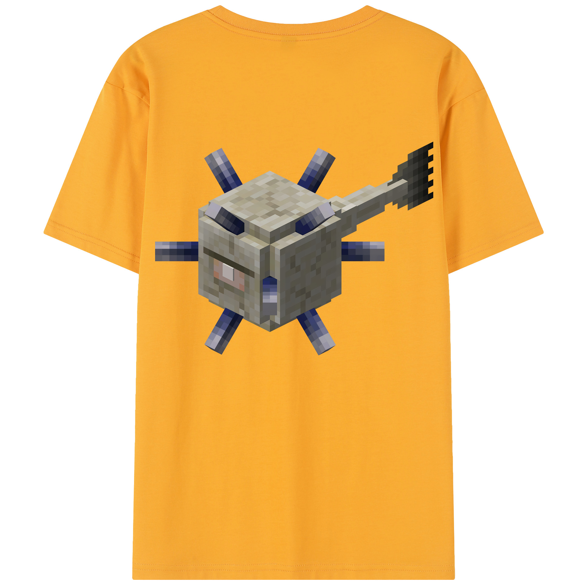 （画像用） マインクラフト ブロックの世界 Minecraft MC Block world レディース半袖Tシャツ(バックプリント)