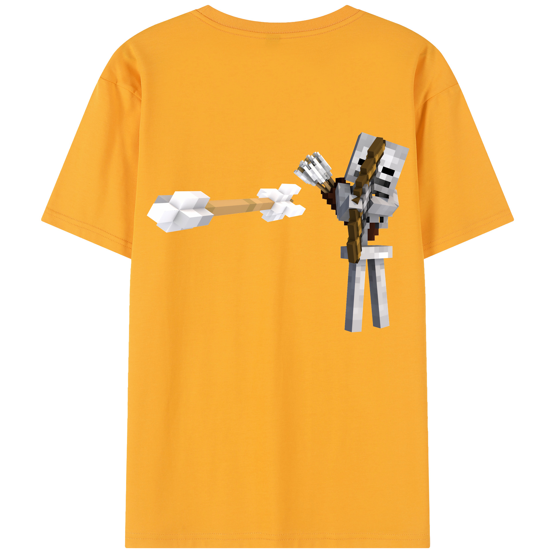 （画像用） マインクラフト ブロックの世界 Minecraft MC Block world レディース半袖Tシャツ(バックプリント)