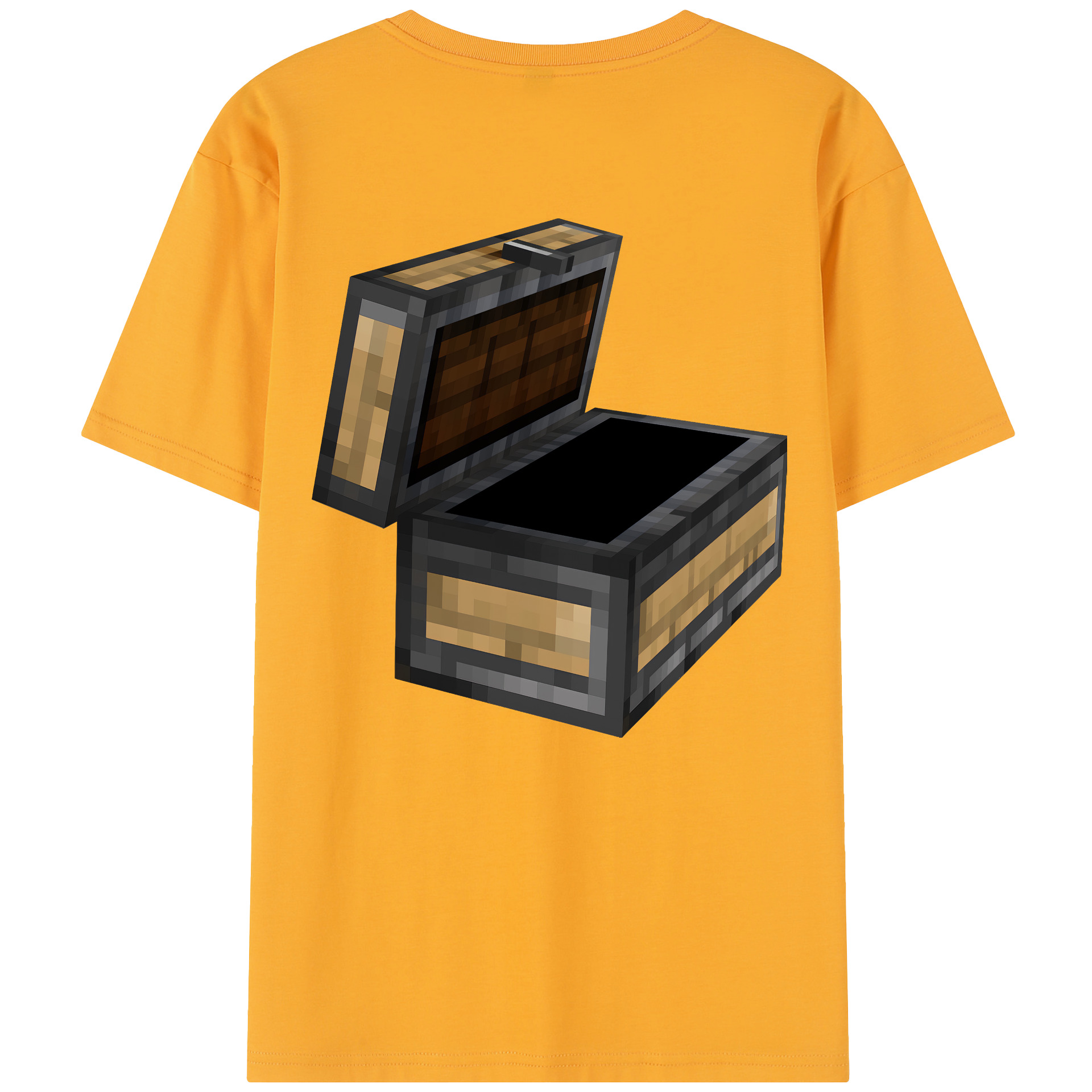 （画像用） マインクラフト ブロックの世界 Minecraft MC Block world レディース半袖Tシャツ(バックプリント)