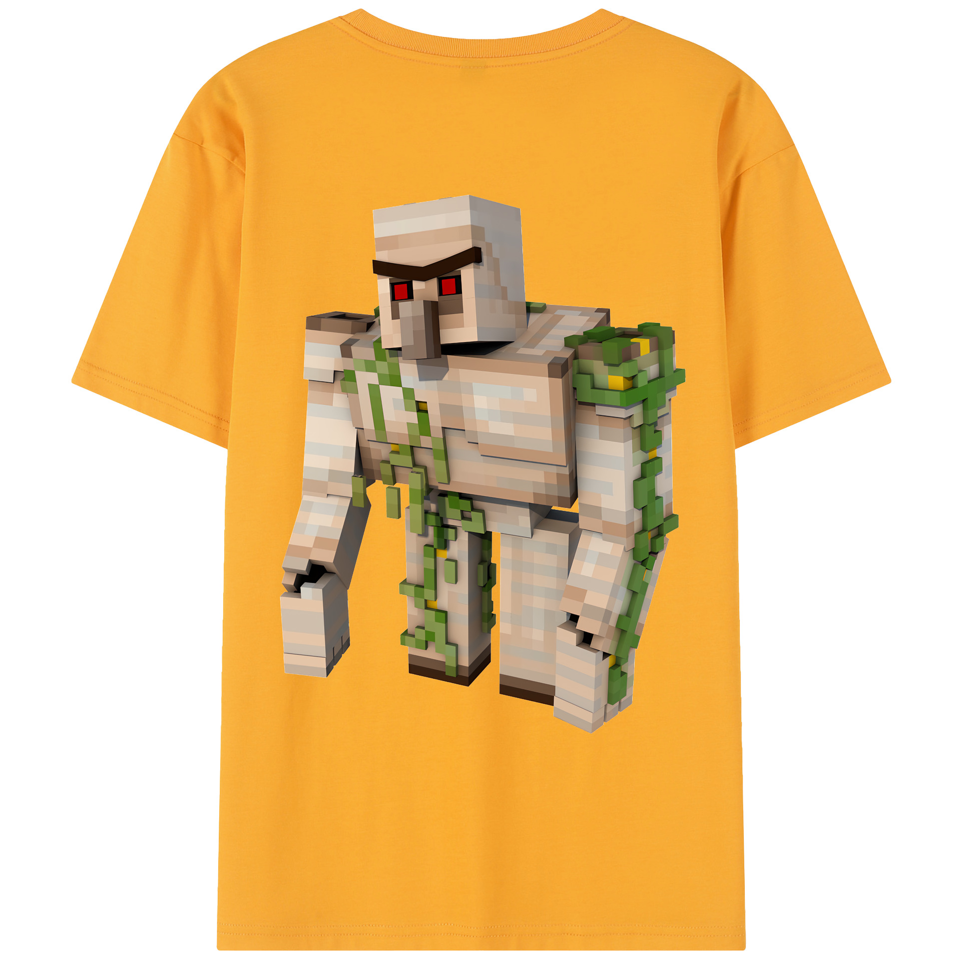 （画像用） マインクラフト ブロックの世界 Minecraft MC Block world レディース半袖Tシャツ(バックプリント)
