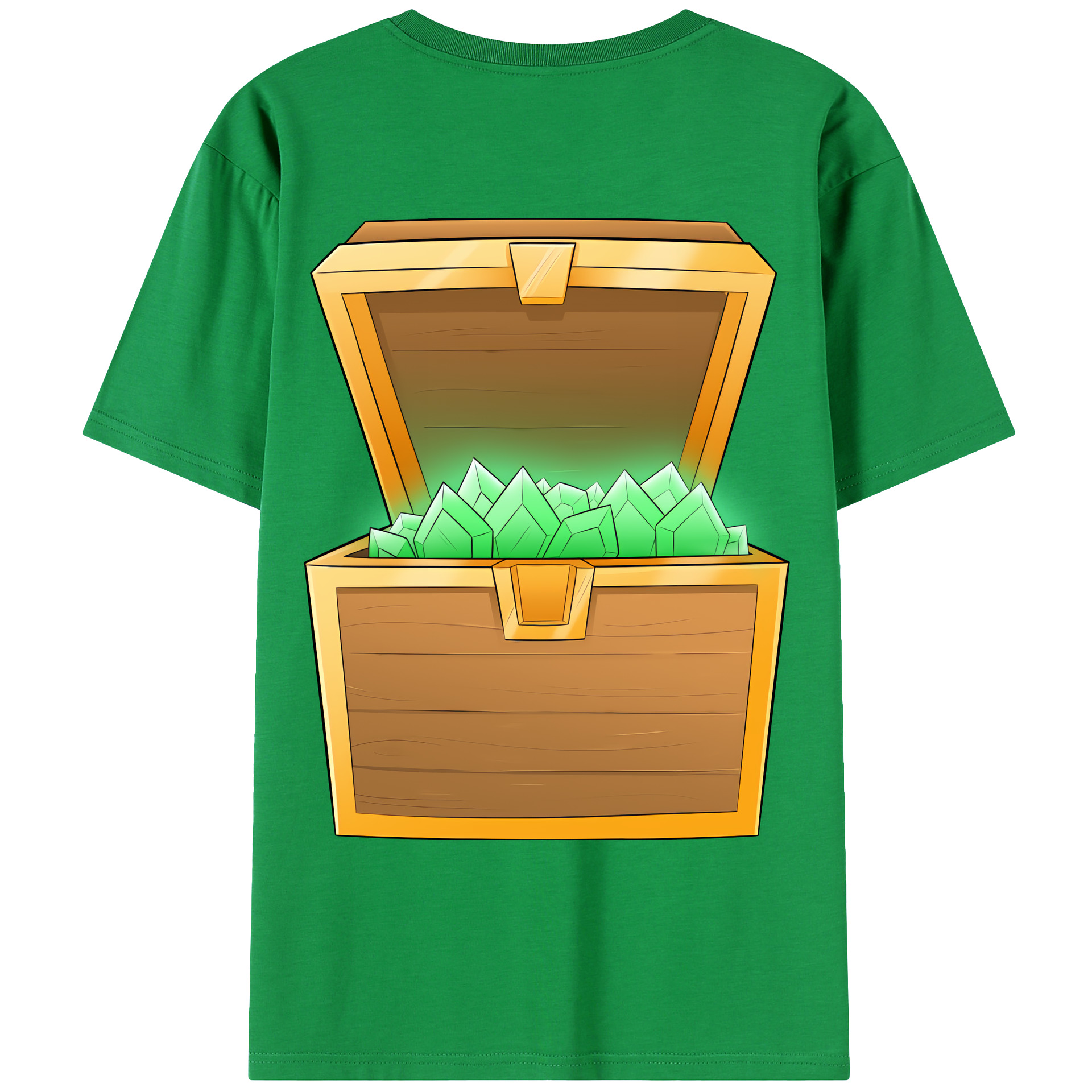 （画像用） マインクラフト ブロックの世界 Minecraft MC Block world レディース半袖Tシャツ(バックプリント)