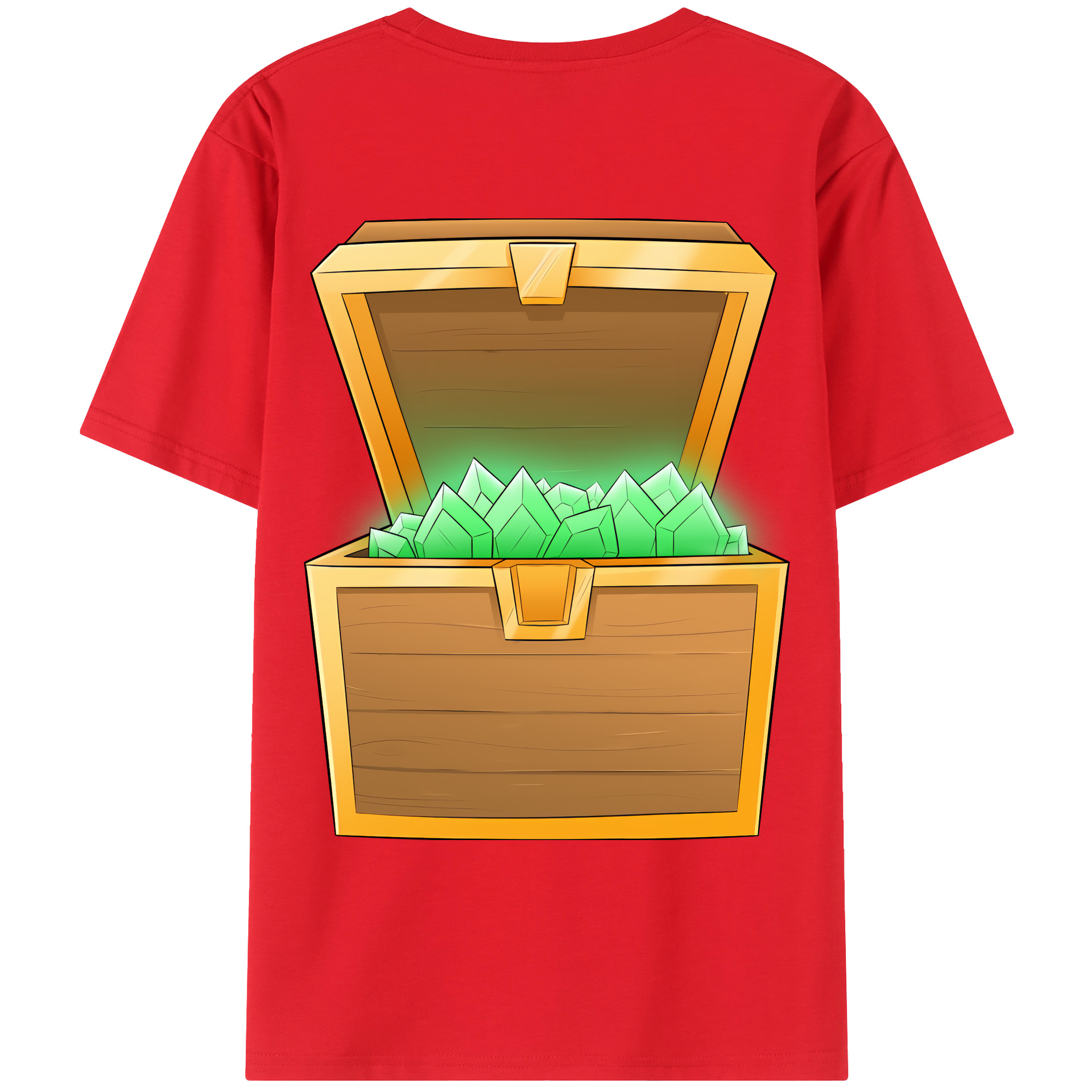 （画像用） マインクラフト ブロックの世界 Minecraft MC Block world レディース半袖Tシャツ(バックプリント)