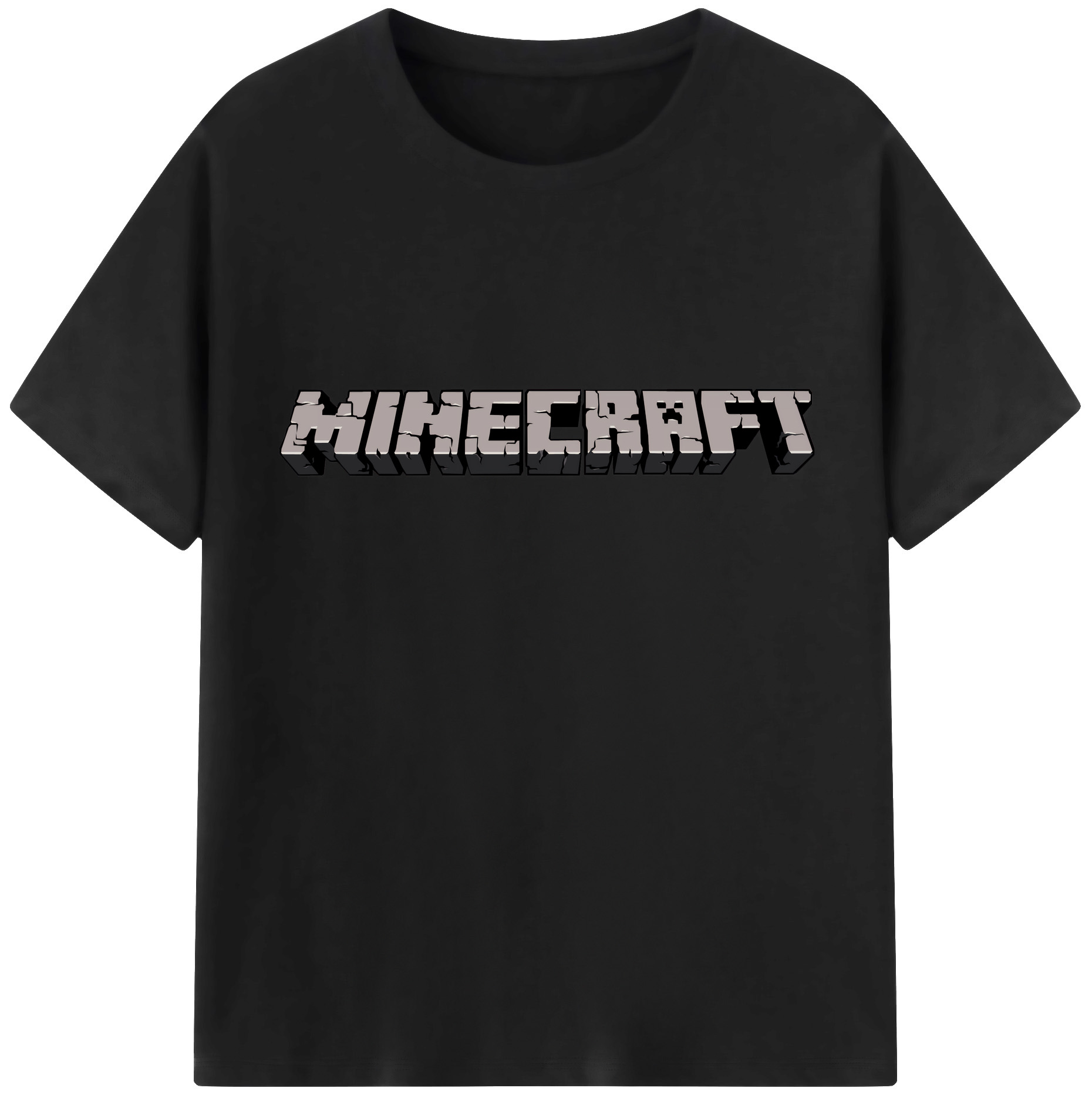 （画像用） マインクラフト ブロックの世界 Minecraft MC Block world レディースカジュアルプリントTシャツ（綿100％）