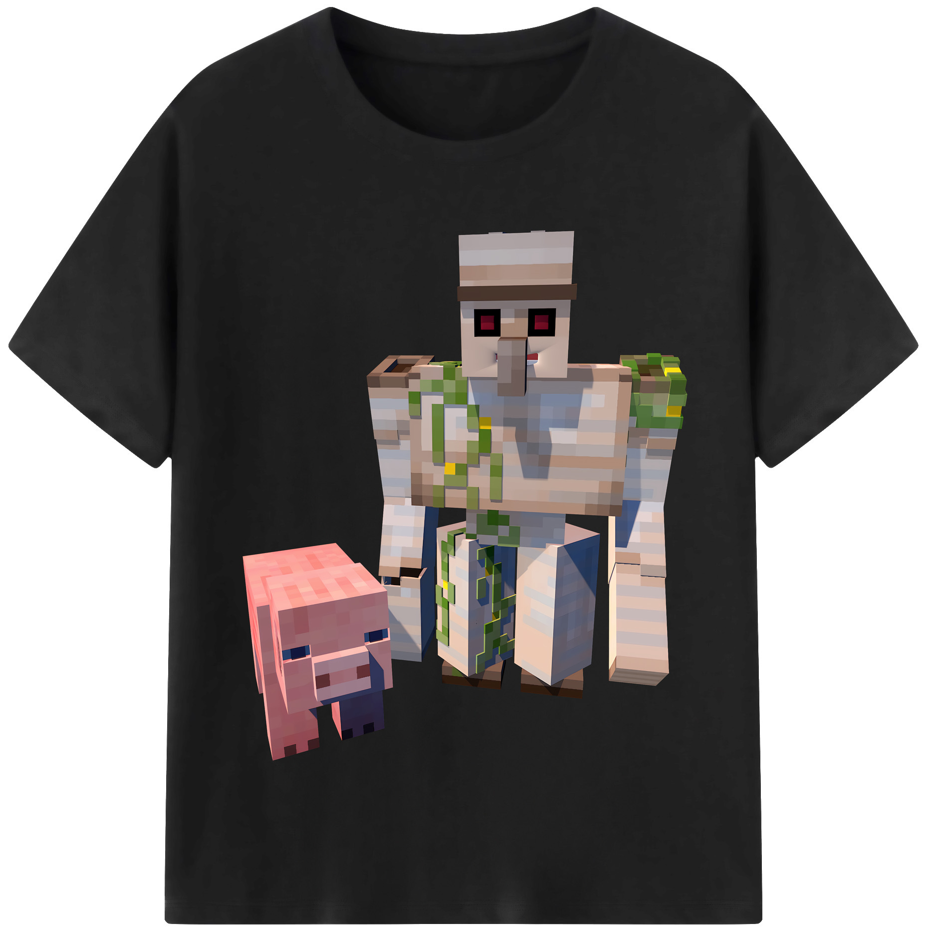 （画像用） マインクラフト ブロックの世界 Minecraft MC Block world レディースカジュアルプリントTシャツ（綿100％）