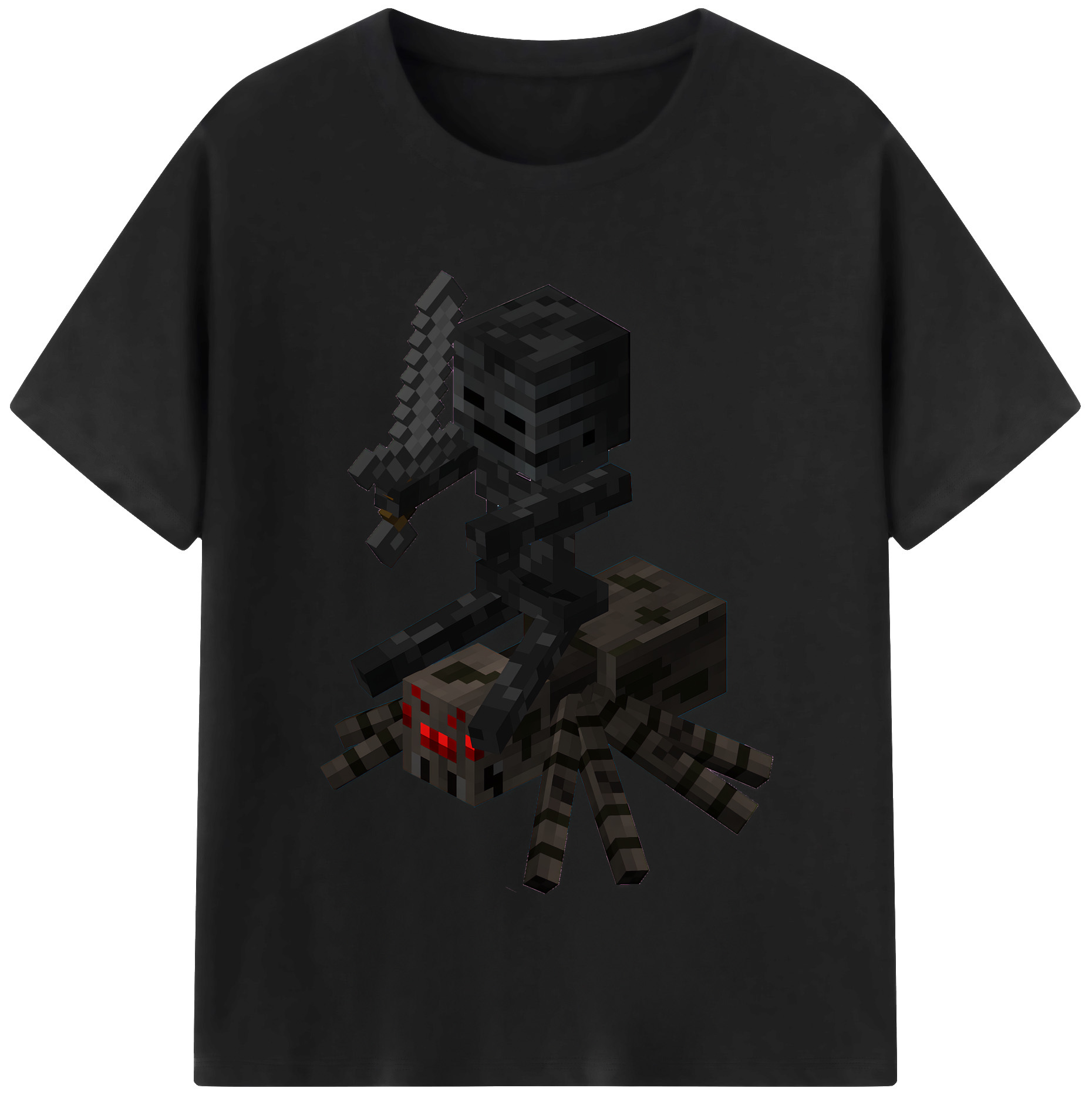 （画像用） マインクラフト ブロックの世界 Minecraft MC Block world レディースカジュアルプリントTシャツ（綿100％）