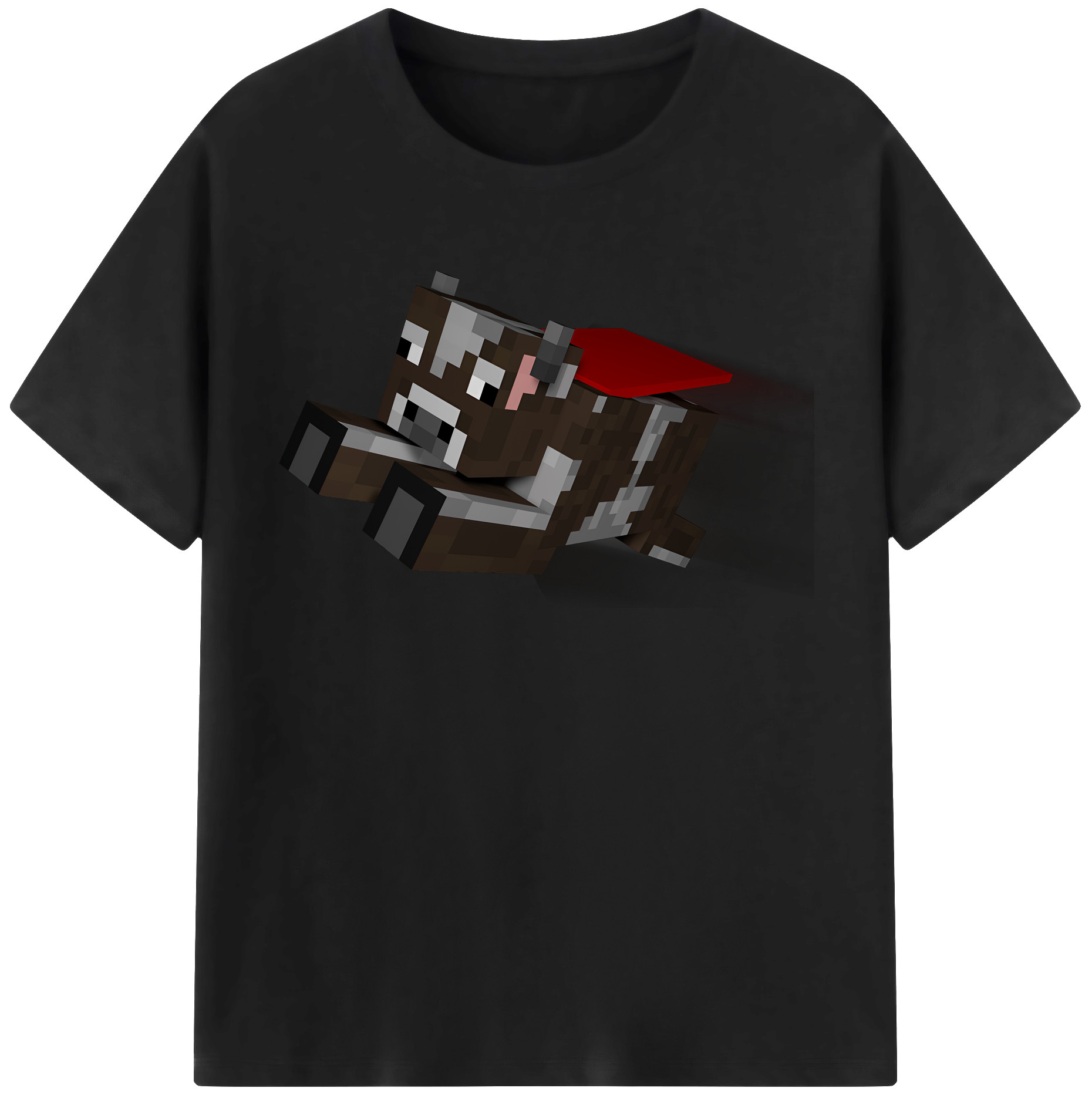 （画像用） マインクラフト ブロックの世界 Minecraft MC Block world レディースカジュアルプリントTシャツ（綿100％）