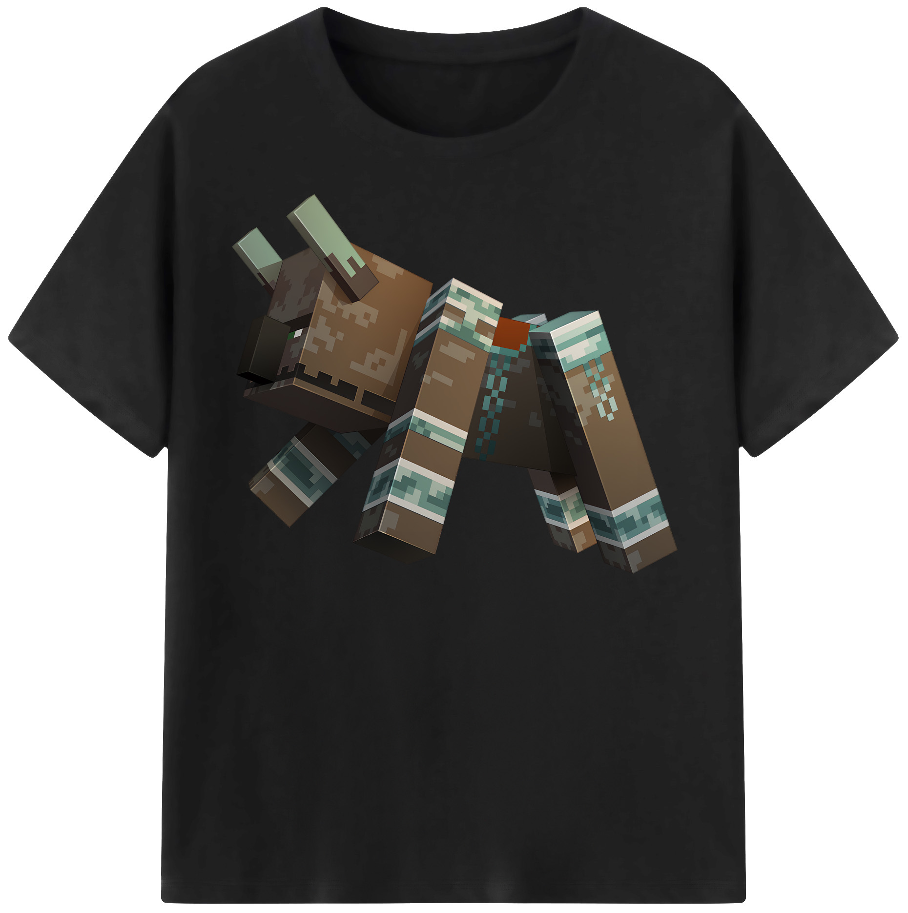 （画像用） マインクラフト ブロックの世界 Minecraft MC Block world レディースカジュアルプリントTシャツ（綿100％）