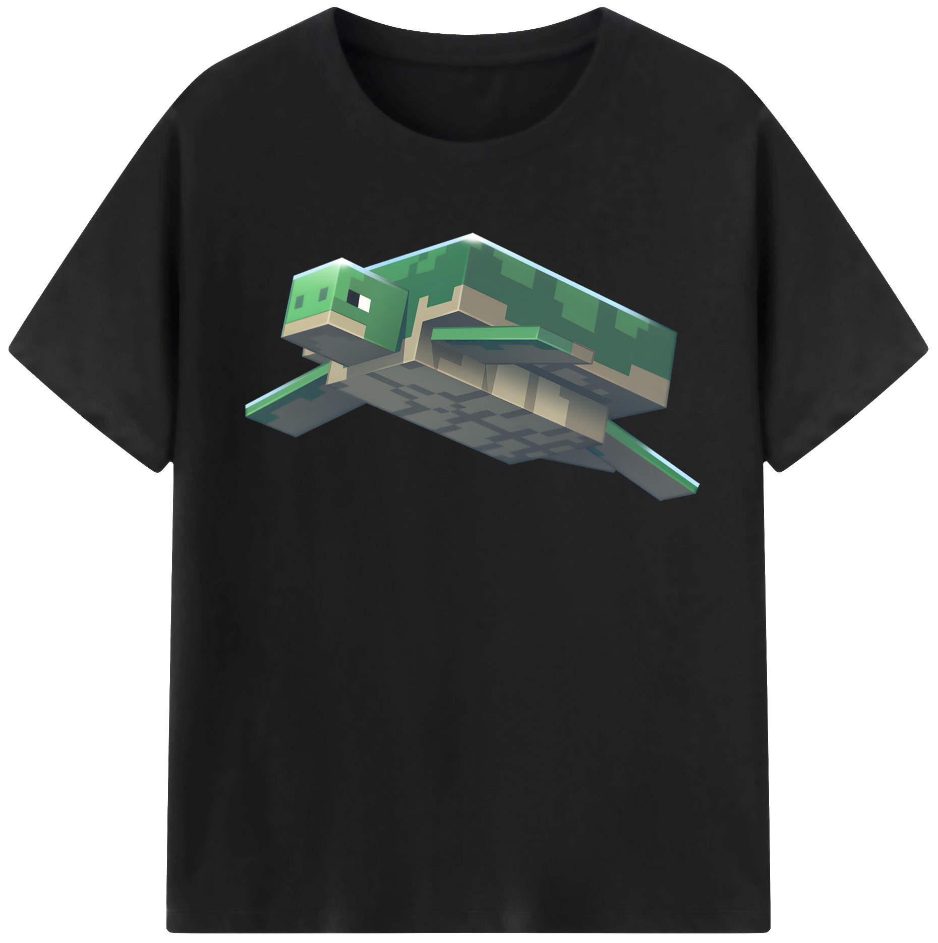 （画像用） マインクラフト ブロックの世界 Minecraft MC Block world レディースカジュアルプリントTシャツ（綿100％）