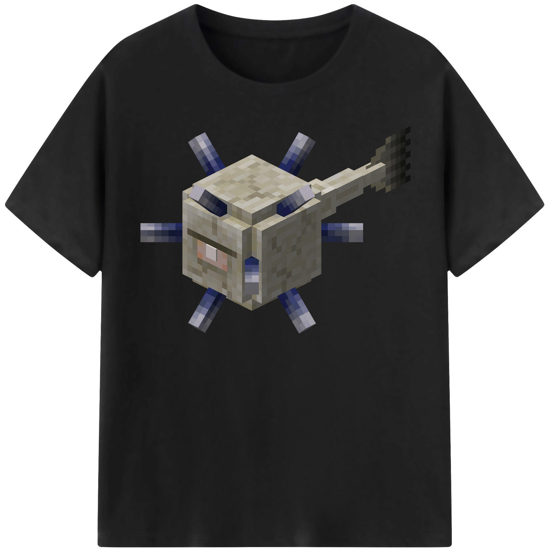 （画像用） マインクラフト ブロックの世界 Minecraft MC Block world レディースカジュアルプリントTシャツ（綿100％）