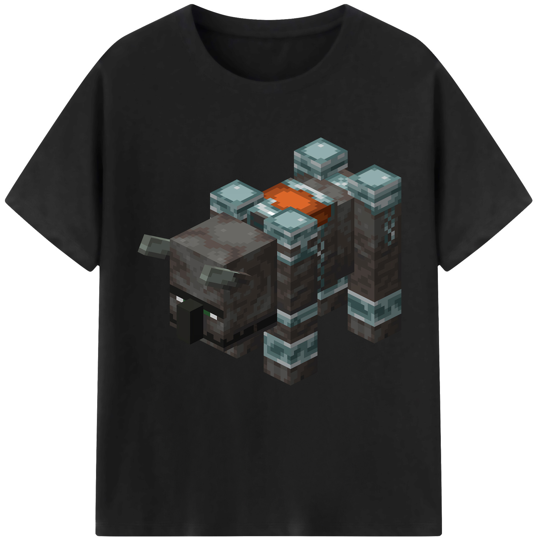 （画像用） マインクラフト ブロックの世界 Minecraft MC Block world レディースカジュアルプリントTシャツ（綿100％）