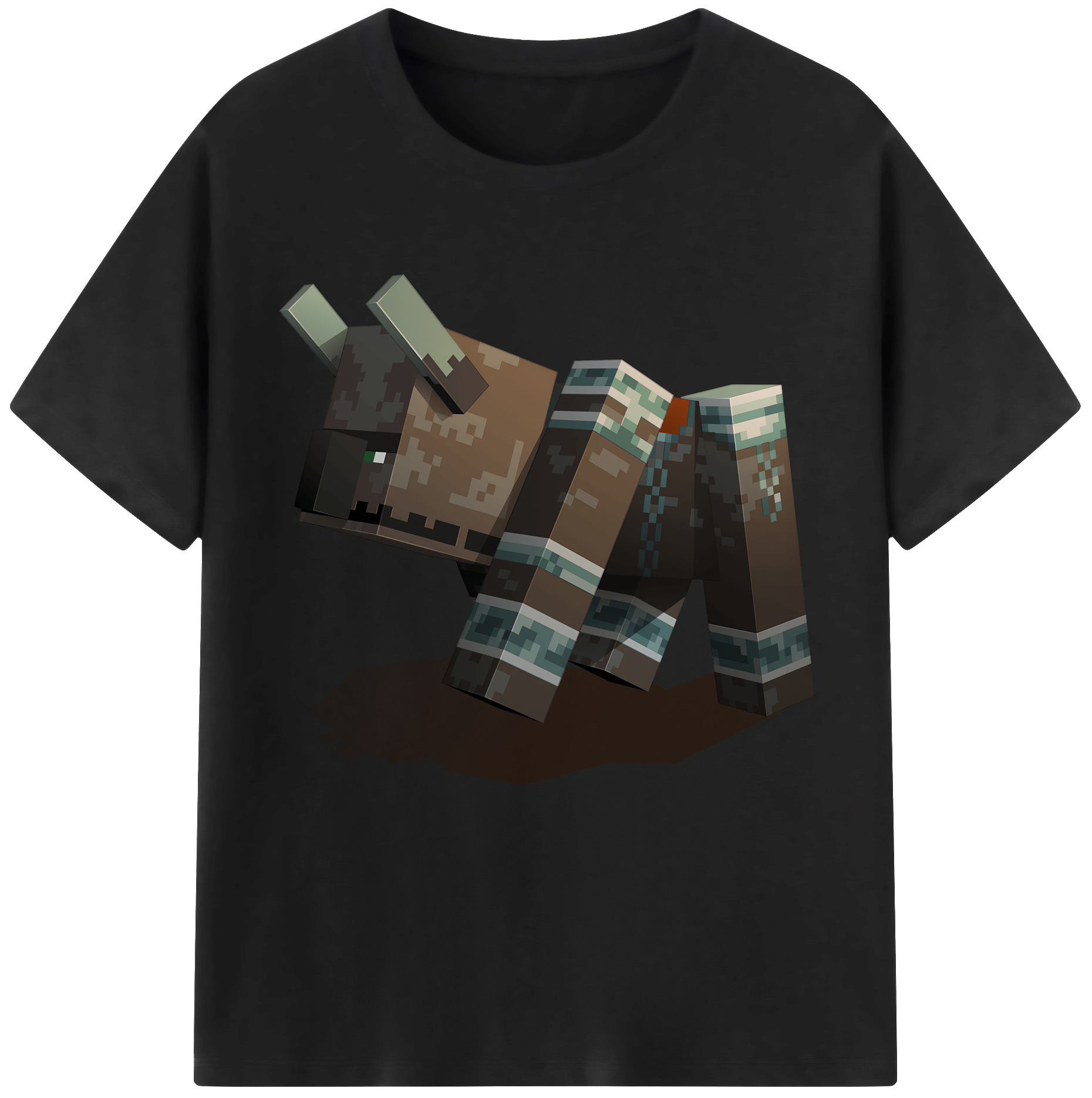 （画像用） マインクラフト ブロックの世界 Minecraft MC Block world レディースカジュアルプリントTシャツ（綿100％）