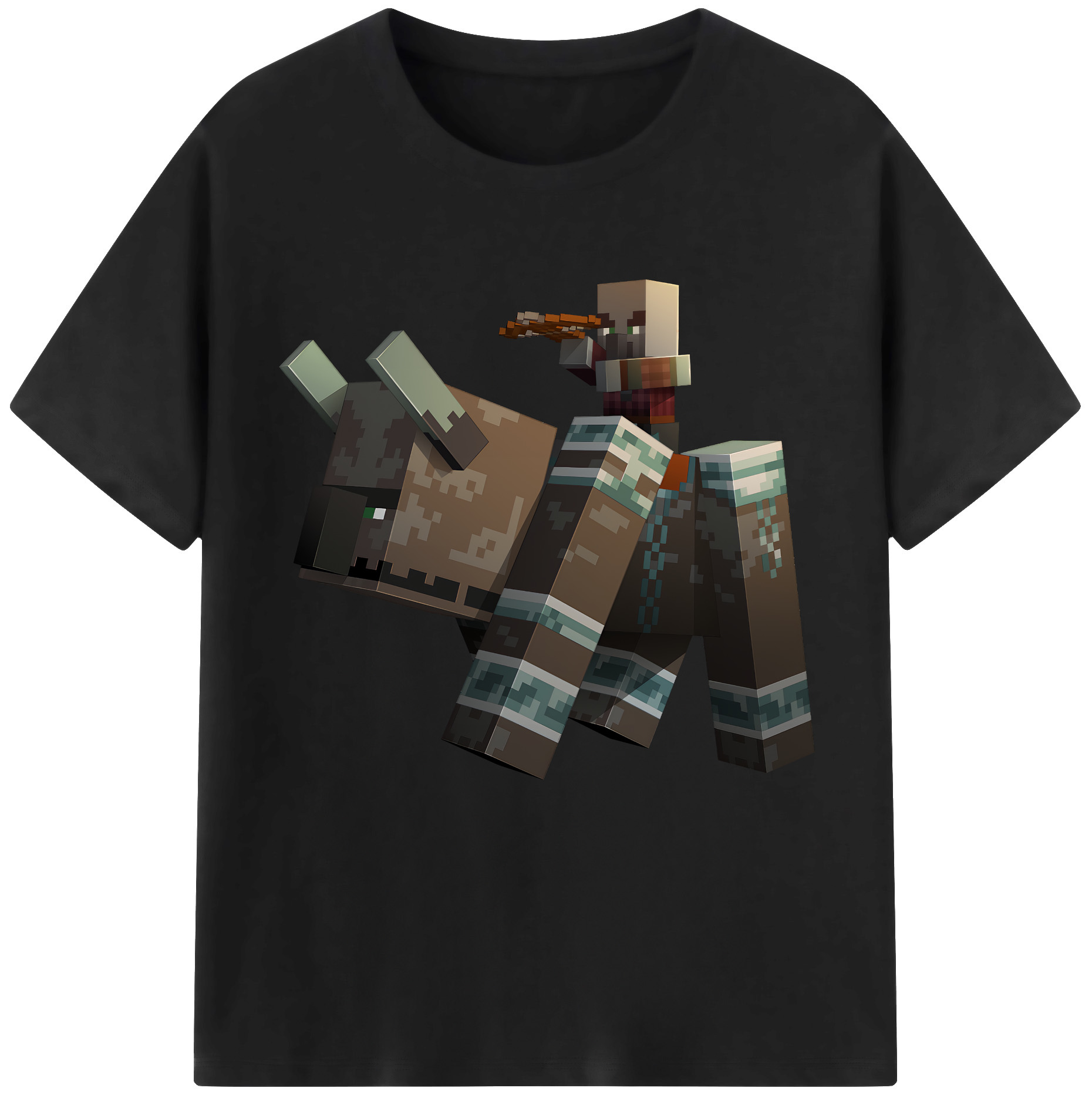 （画像用） マインクラフト ブロックの世界 Minecraft MC Block world レディースカジュアルプリントTシャツ（綿100％）