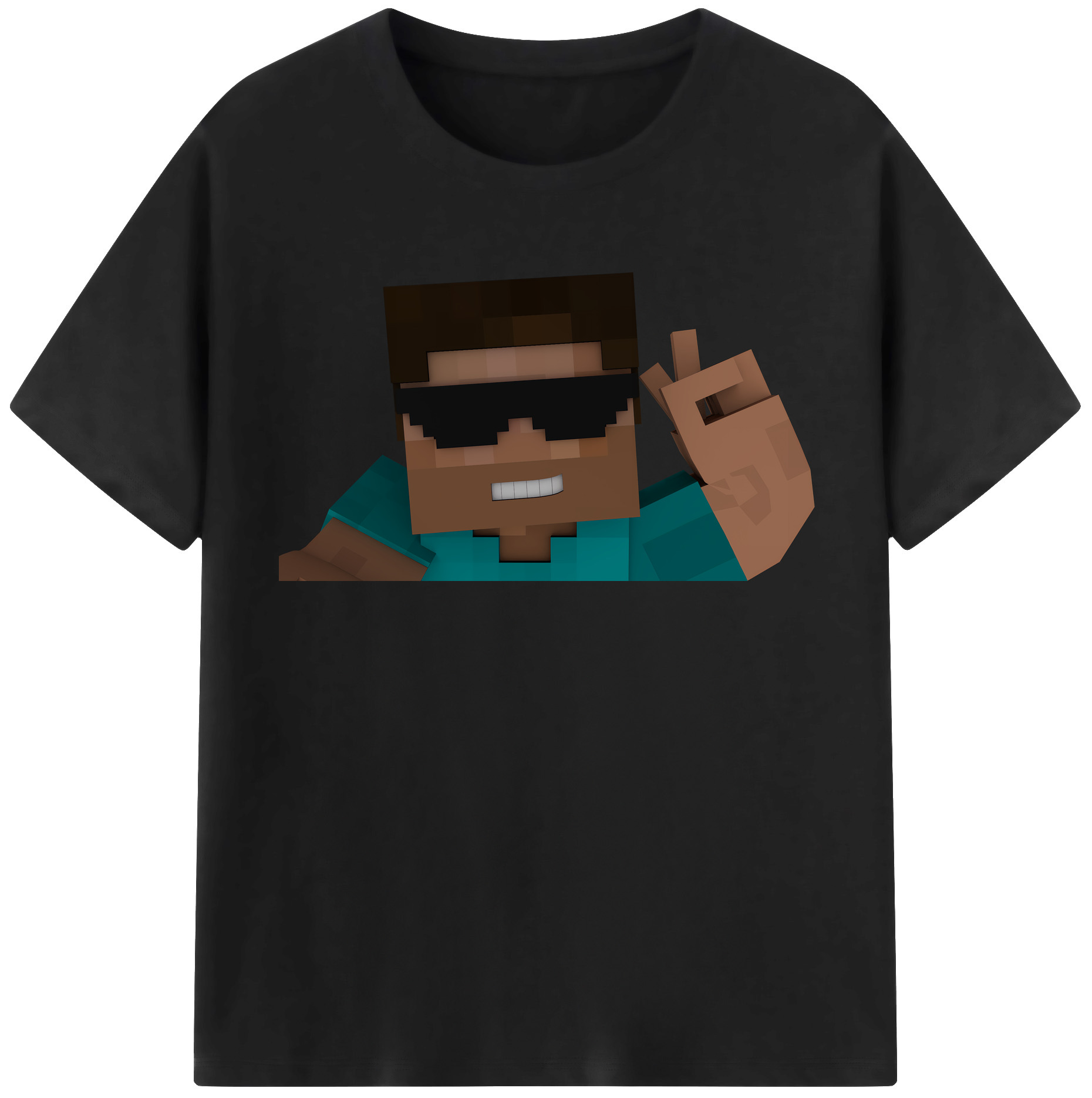 （画像用） マインクラフト ブロックの世界 Minecraft MC Block world レディースカジュアルプリントTシャツ（綿100％）