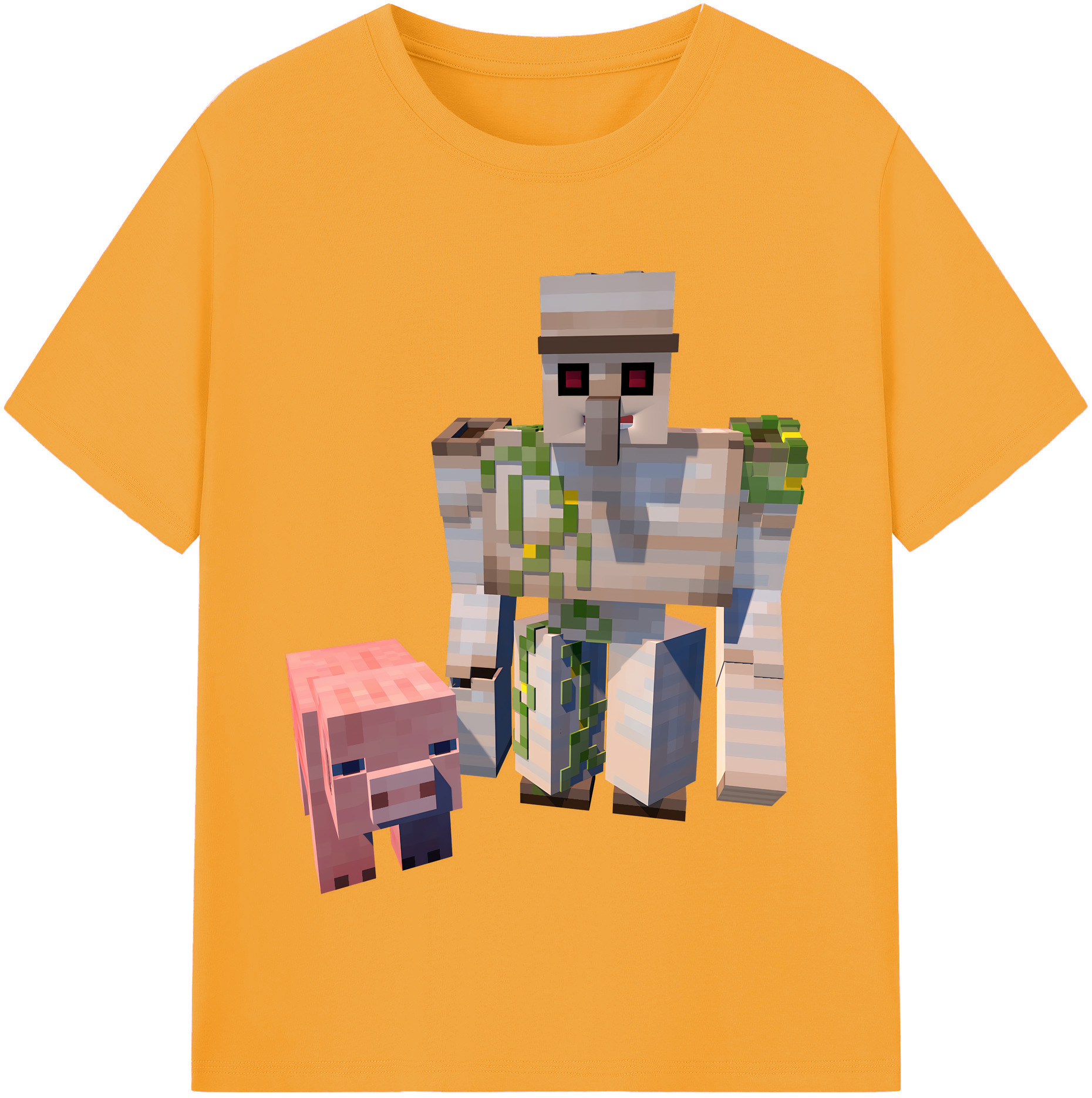 （画像用） マインクラフト ブロックの世界 Minecraft MC Block world レディースカジュアルプリントTシャツ（綿100％）