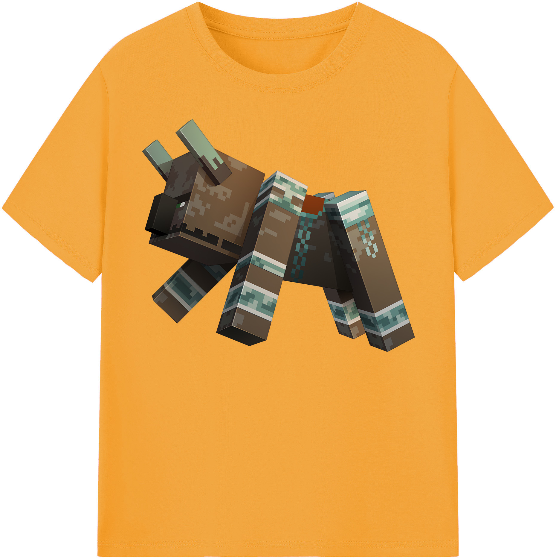 （画像用） マインクラフト ブロックの世界 Minecraft MC Block world レディースカジュアルプリントTシャツ（綿100％）