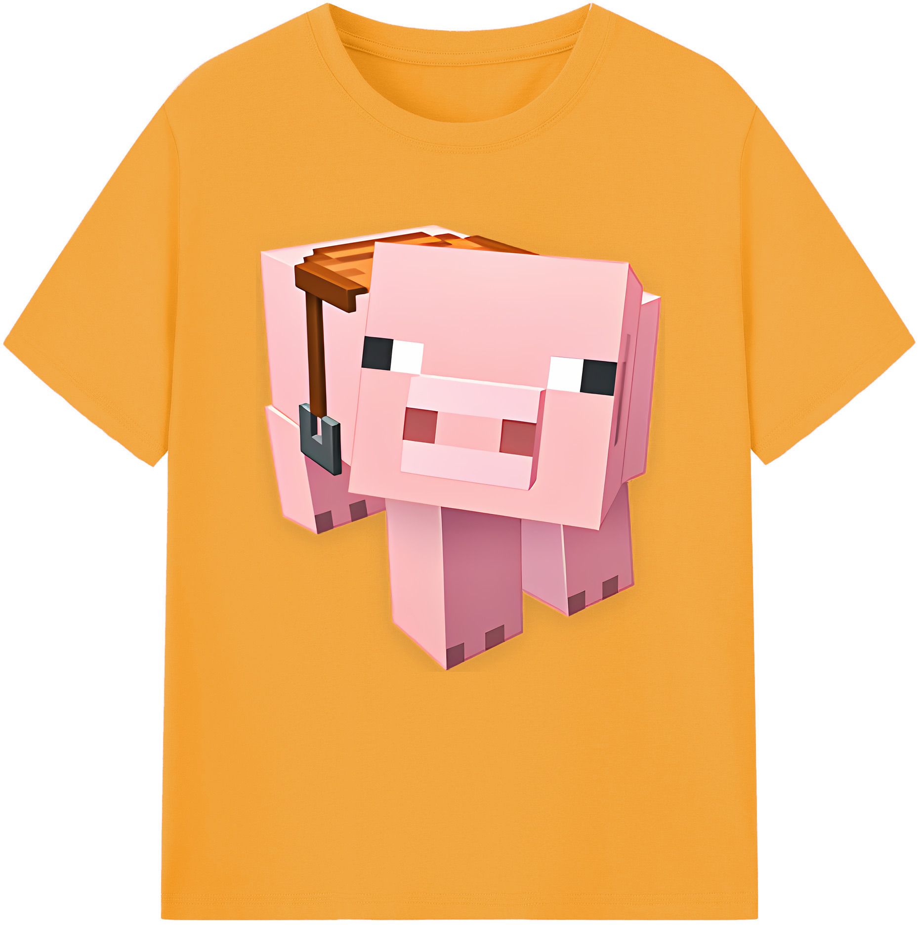 （画像用） マインクラフト ブロックの世界 Minecraft MC Block world レディースカジュアルプリントTシャツ（綿100％）