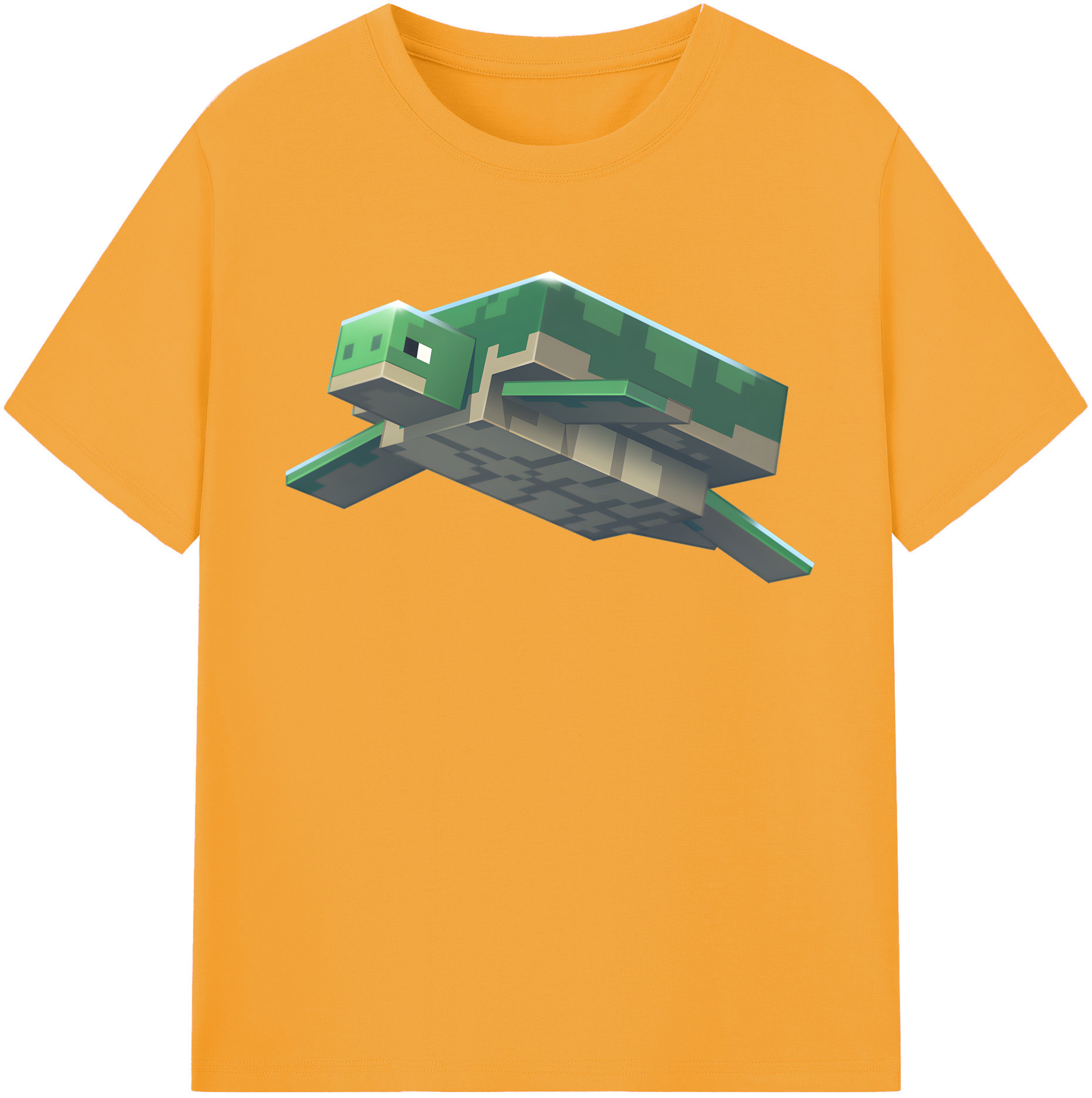 （画像用） マインクラフト ブロックの世界 Minecraft MC Block world レディースカジュアルプリントTシャツ（綿100％）