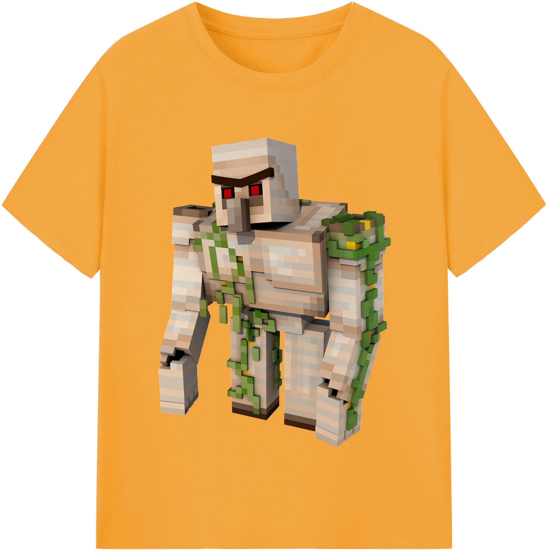 （画像用） マインクラフト ブロックの世界 Minecraft MC Block world レディースカジュアルプリントTシャツ（綿100％）