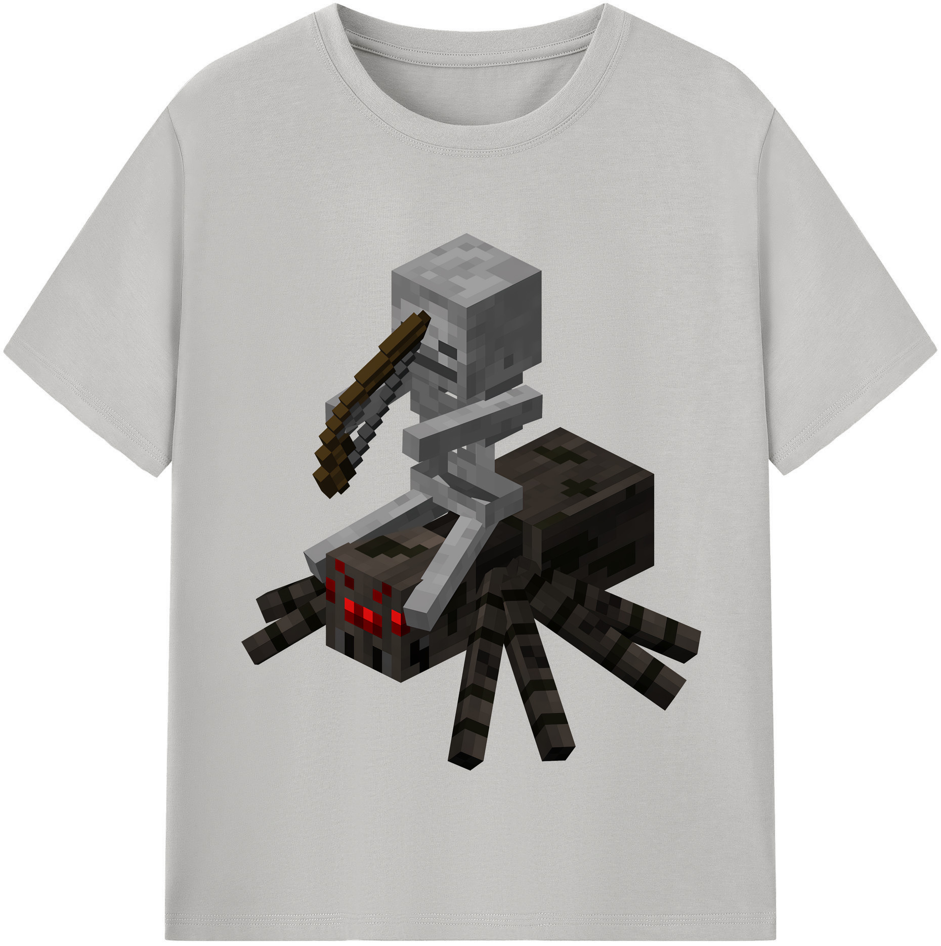 （画像用） マインクラフト ブロックの世界 Minecraft MC Block world レディースカジュアルプリントTシャツ（綿100％）
