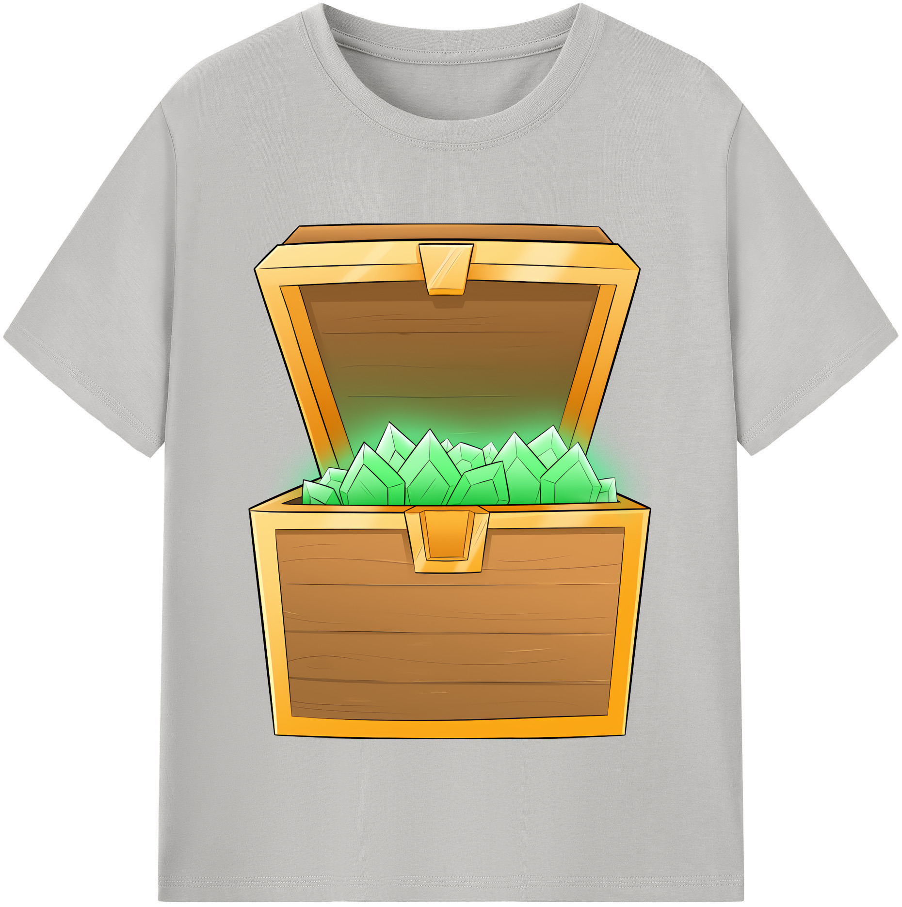 （画像用） マインクラフト ブロックの世界 Minecraft MC Block world レディースカジュアルプリントTシャツ（綿100％）