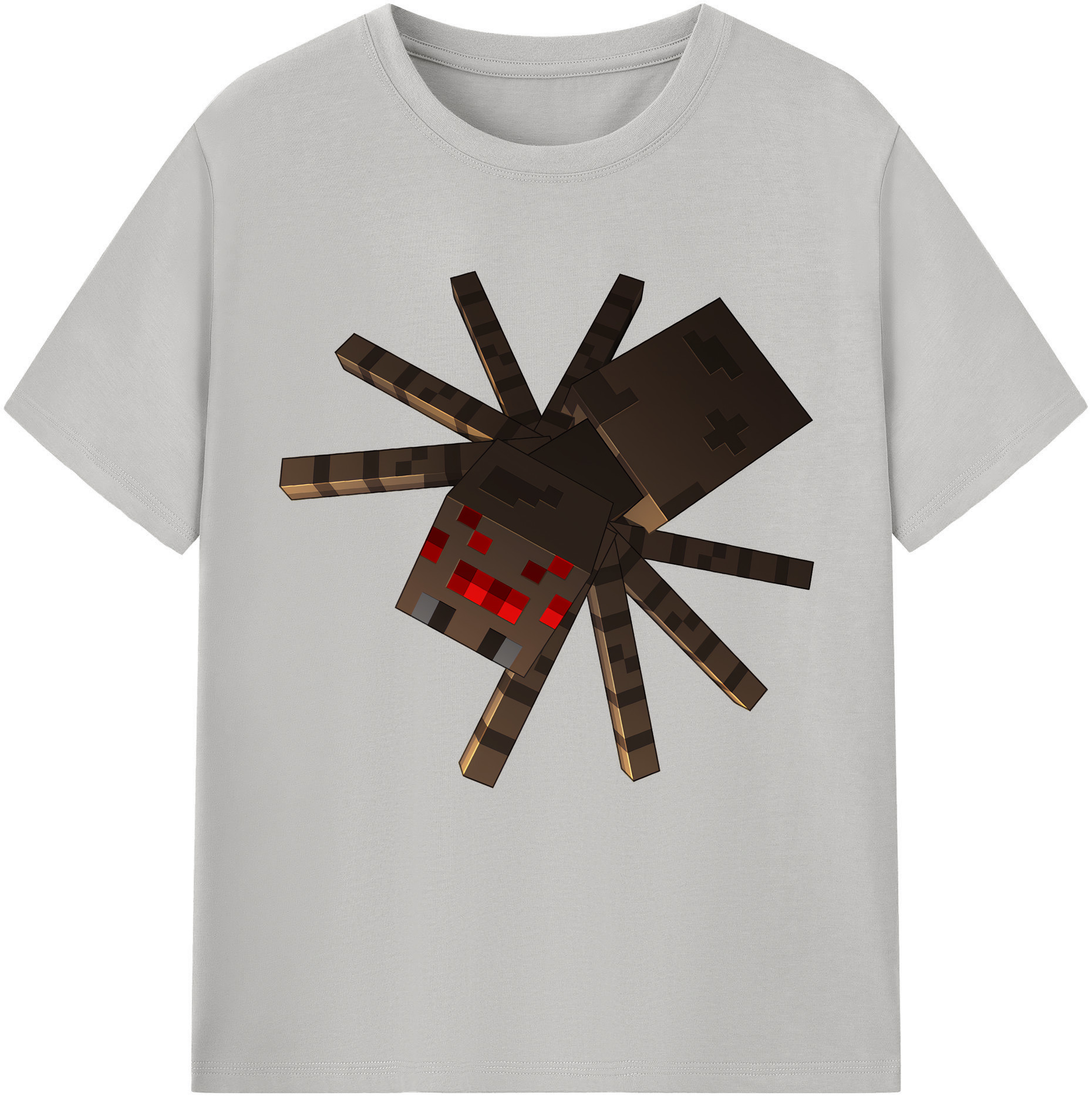 （画像用） マインクラフト ブロックの世界 Minecraft MC Block world レディースカジュアルプリントTシャツ（綿100％）