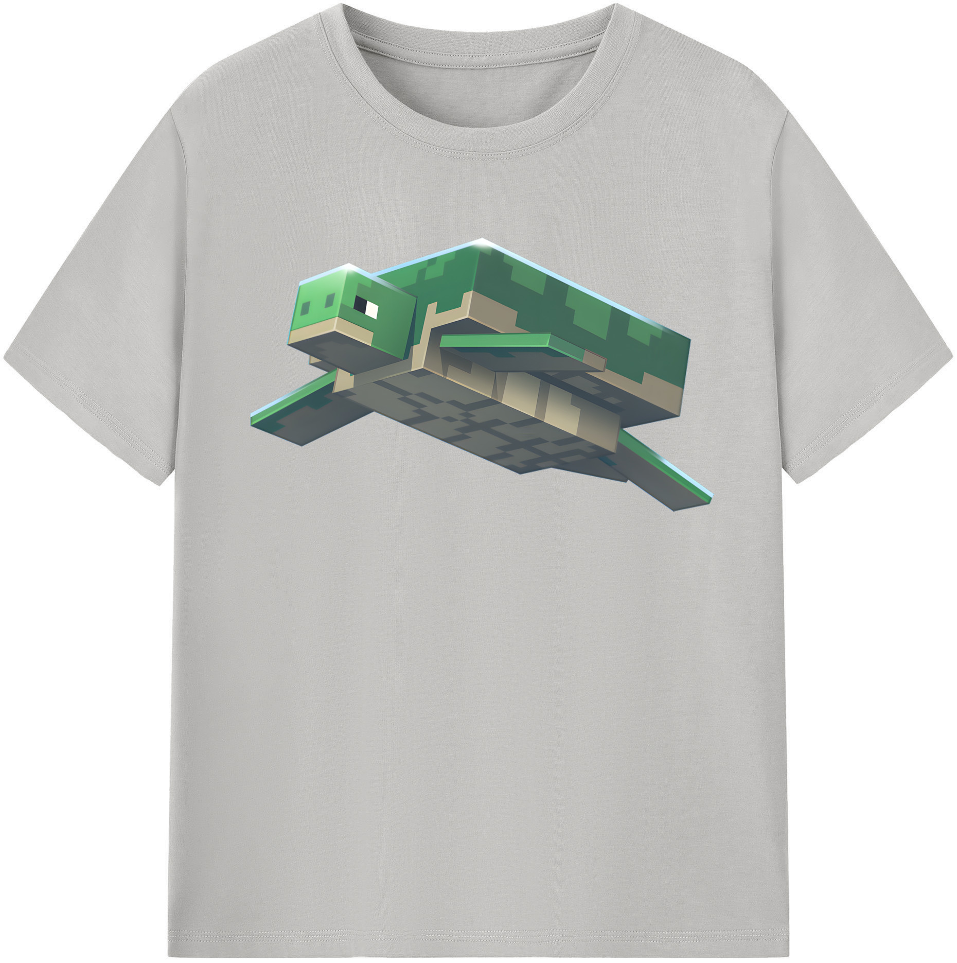（画像用） マインクラフト ブロックの世界 Minecraft MC Block world レディースカジュアルプリントTシャツ（綿100％）