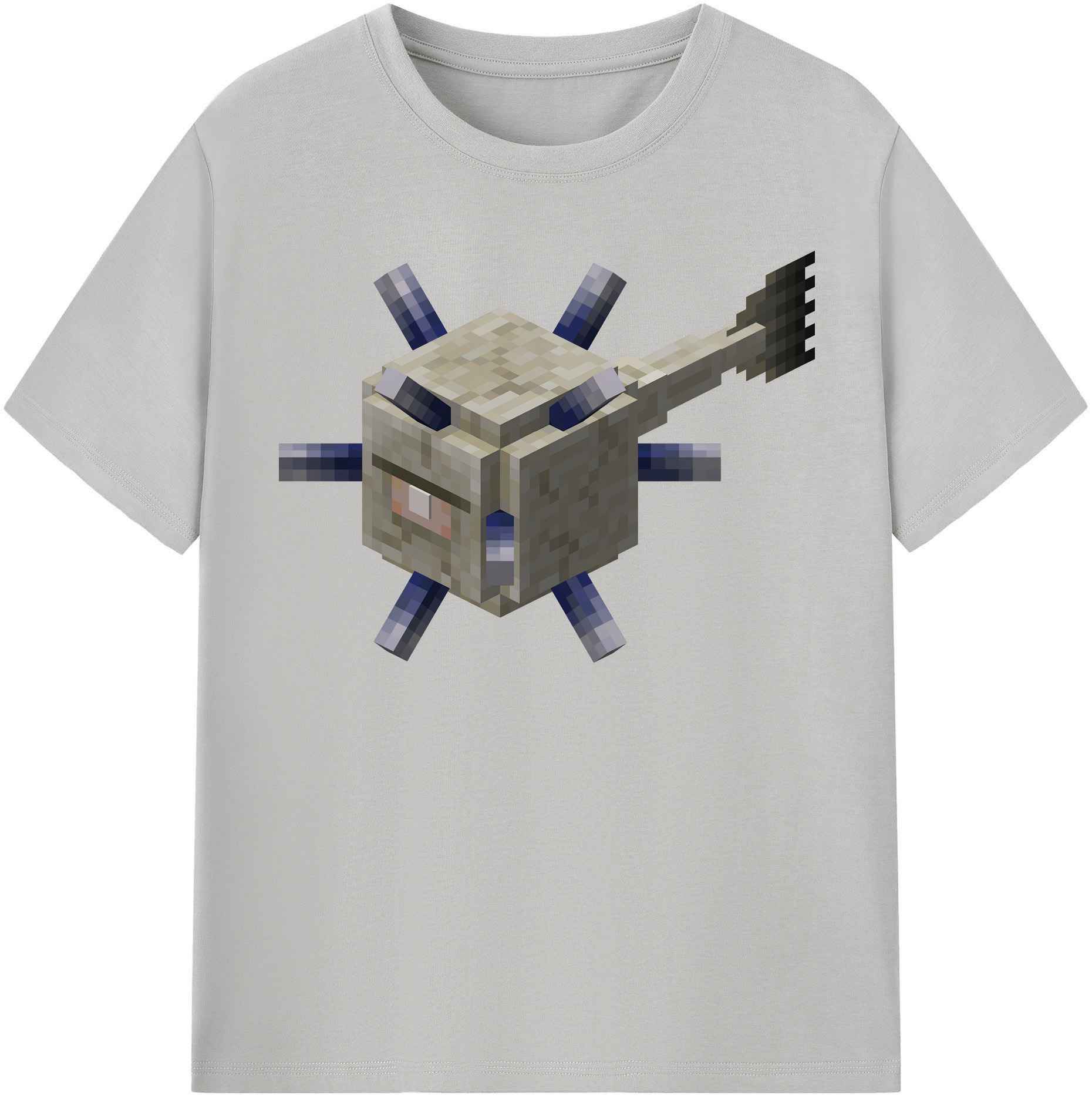 （画像用） マインクラフト ブロックの世界 Minecraft MC Block world レディースカジュアルプリントTシャツ（綿100％）