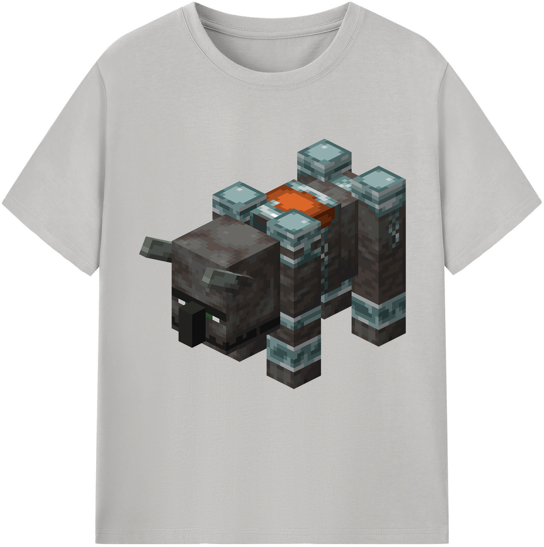 （画像用） マインクラフト ブロックの世界 Minecraft MC Block world レディースカジュアルプリントTシャツ（綿100％）