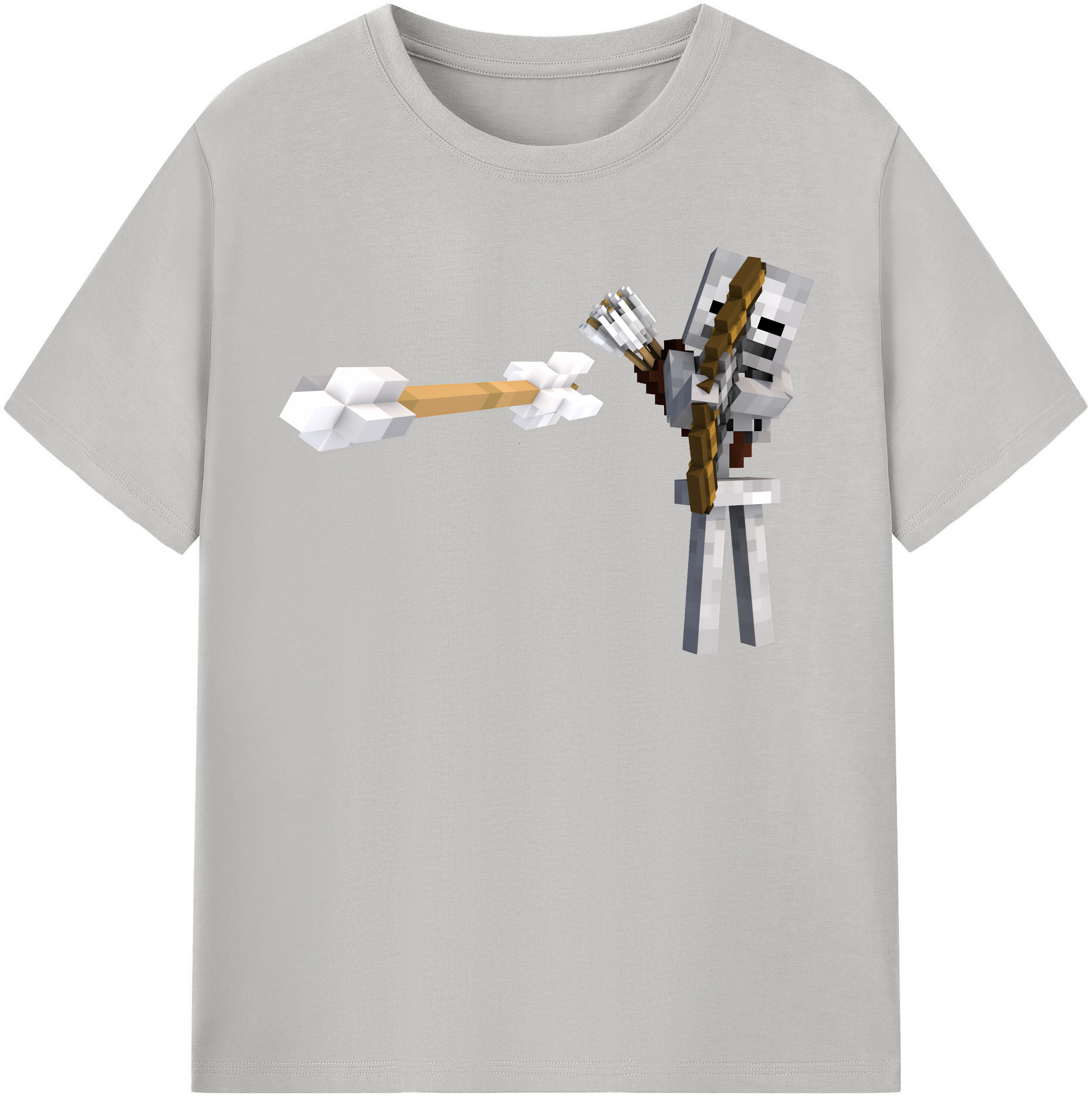 （画像用） マインクラフト ブロックの世界 Minecraft MC Block world レディースカジュアルプリントTシャツ（綿100％）
