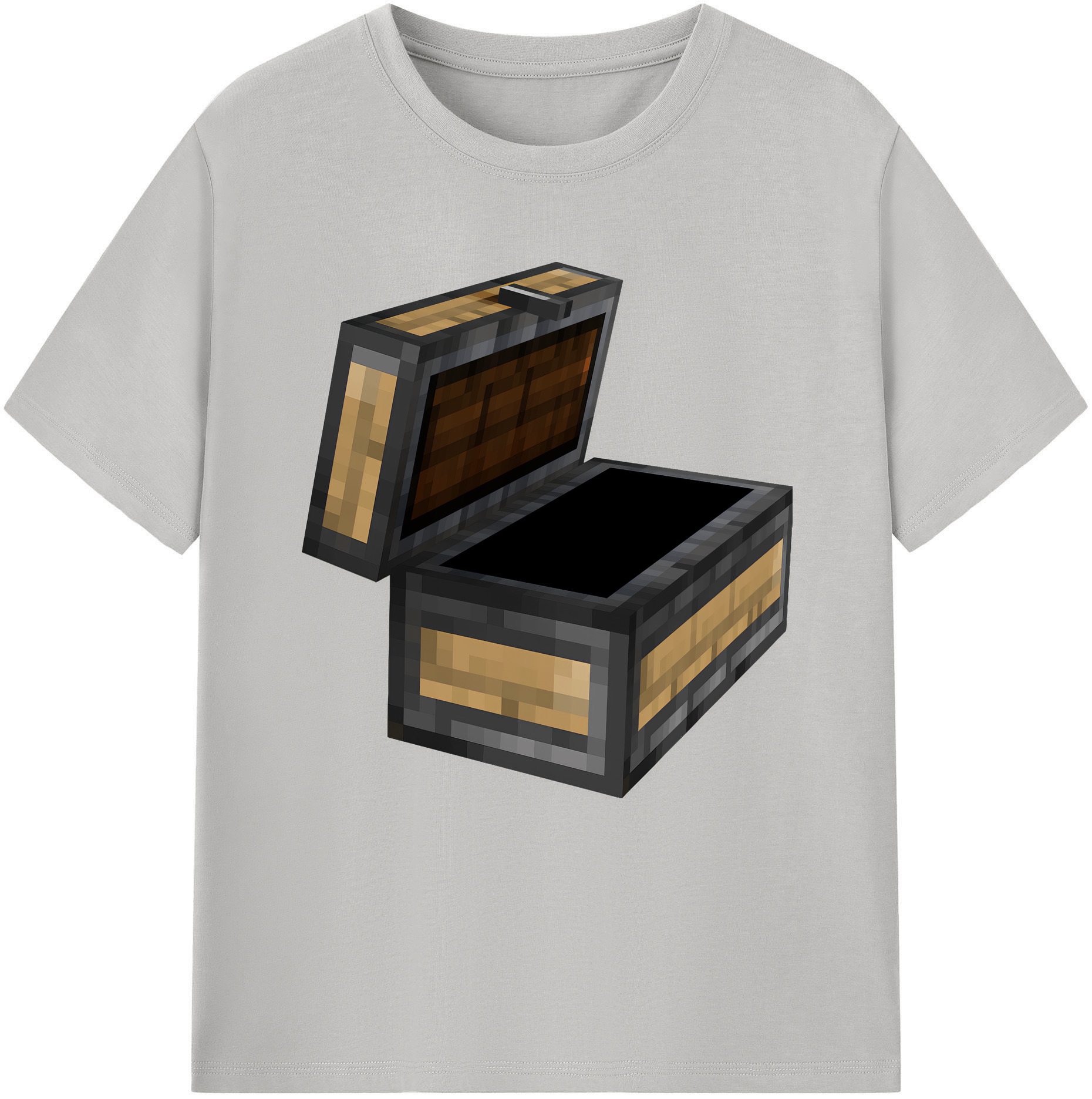 （画像用） マインクラフト ブロックの世界 Minecraft MC Block world レディースカジュアルプリントTシャツ（綿100％）