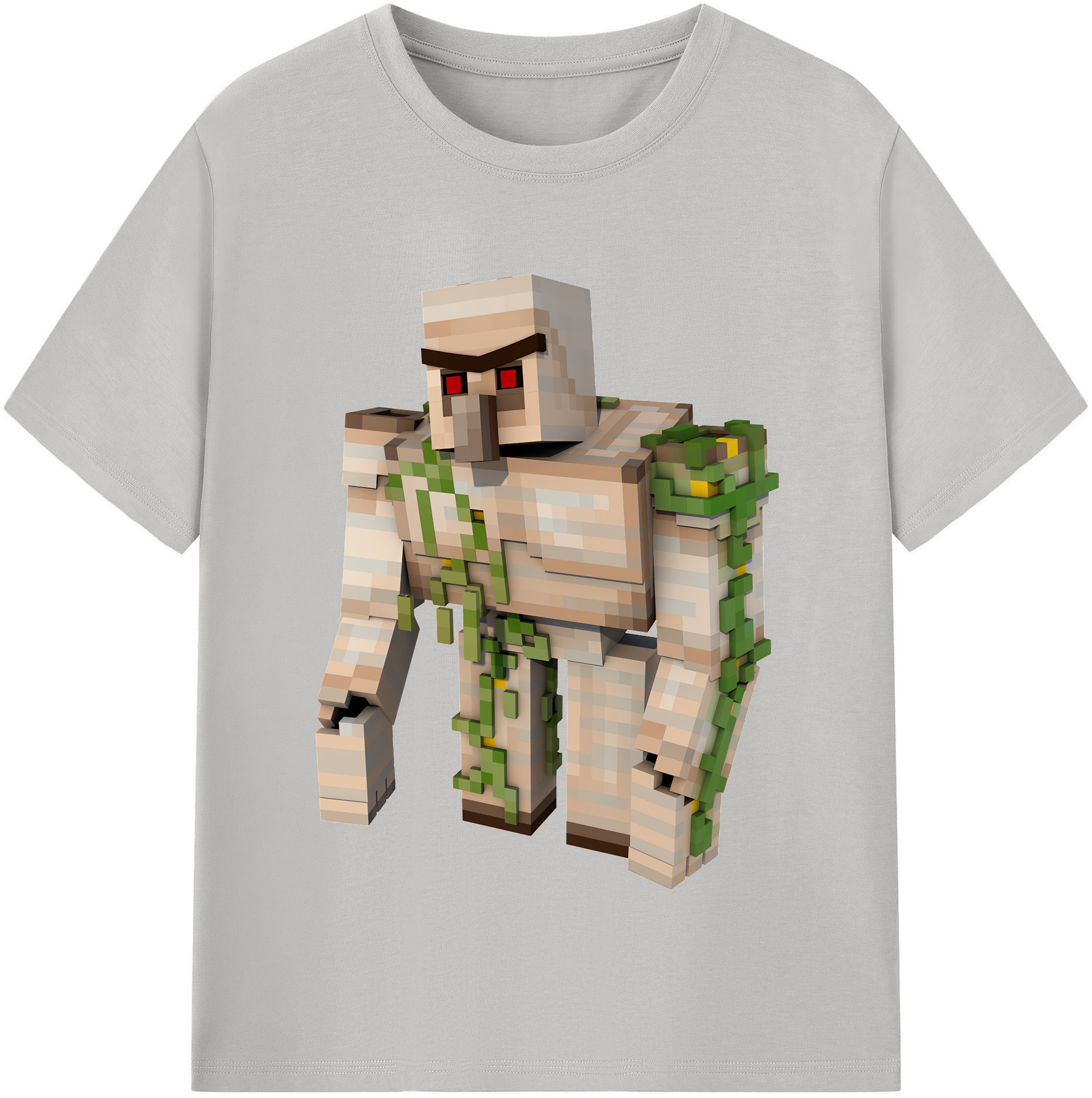 （画像用） マインクラフト ブロックの世界 Minecraft MC Block world レディースカジュアルプリントTシャツ（綿100％）