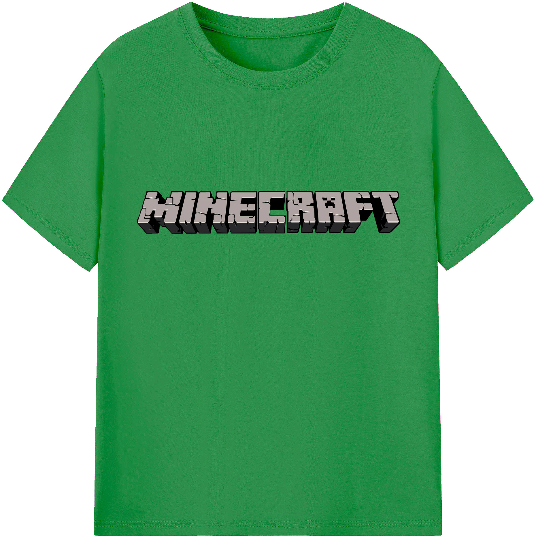 （画像用） マインクラフト ブロックの世界 Minecraft MC Block world レディースカジュアルプリントTシャツ（綿100％）